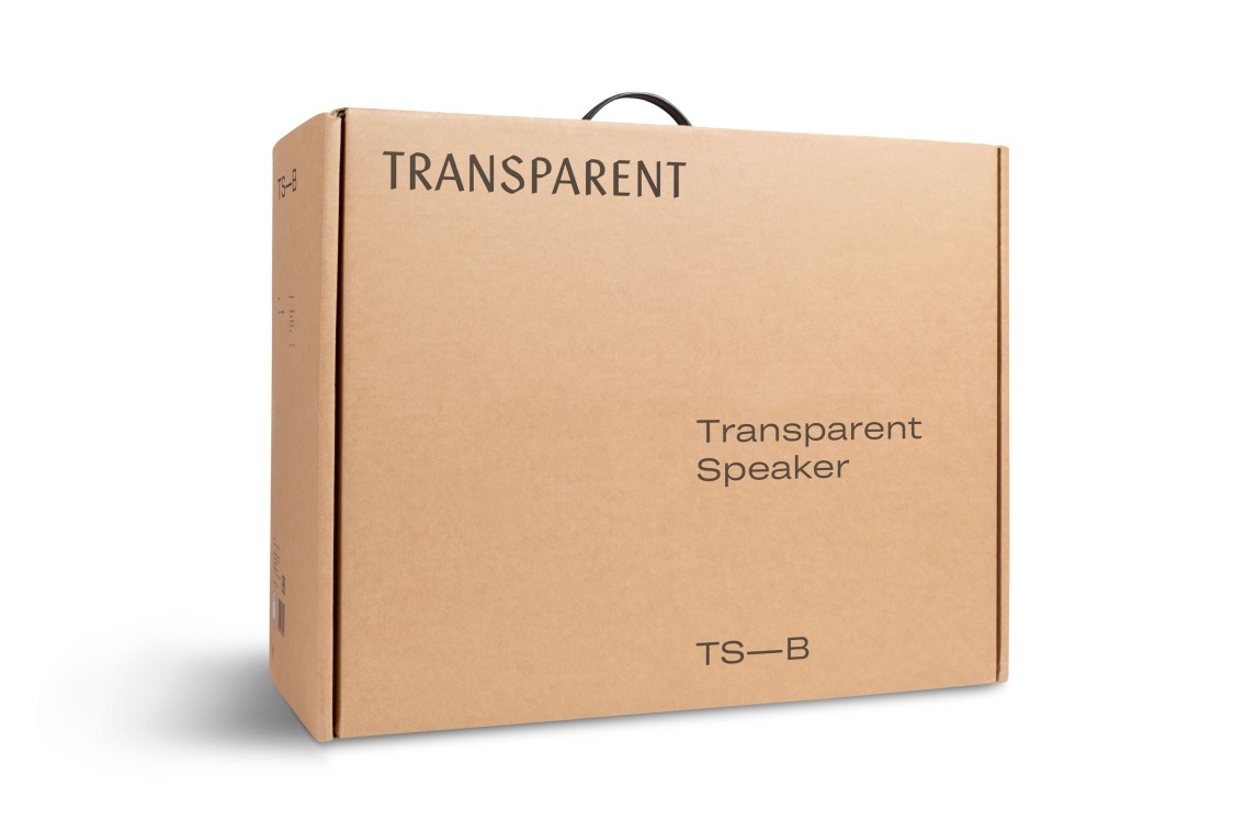 Transparante luidspreker Transparent