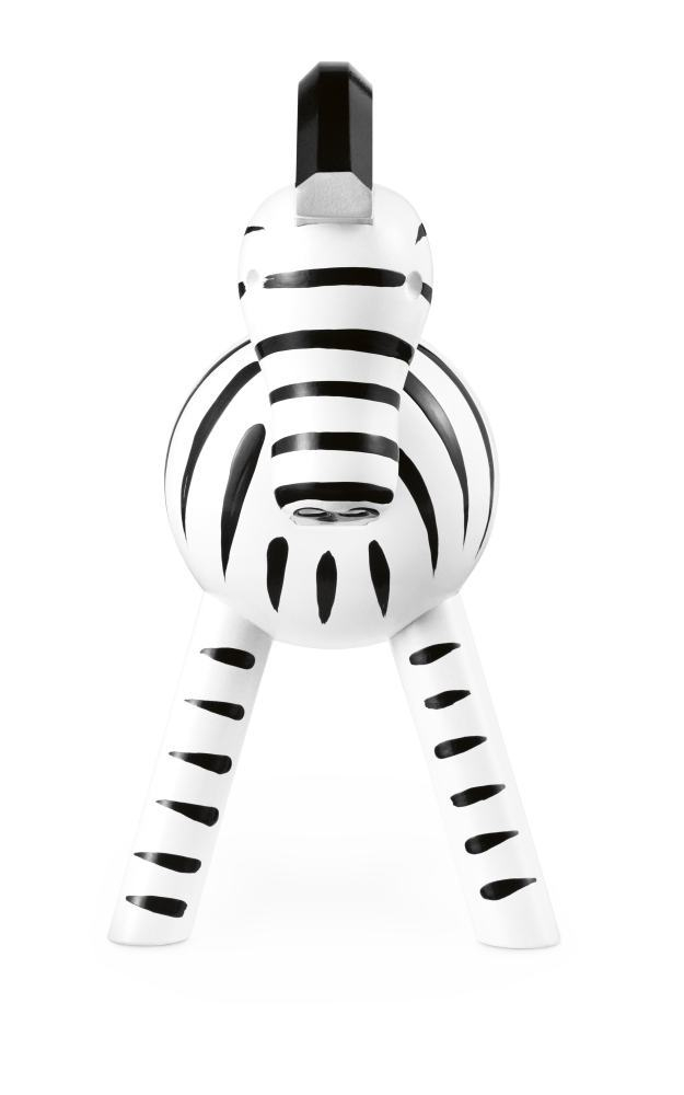 Frontansicht der Kay Bojesen Zebra Holzfigur, ein dekoratives und einzigartiges Sammlerstück.