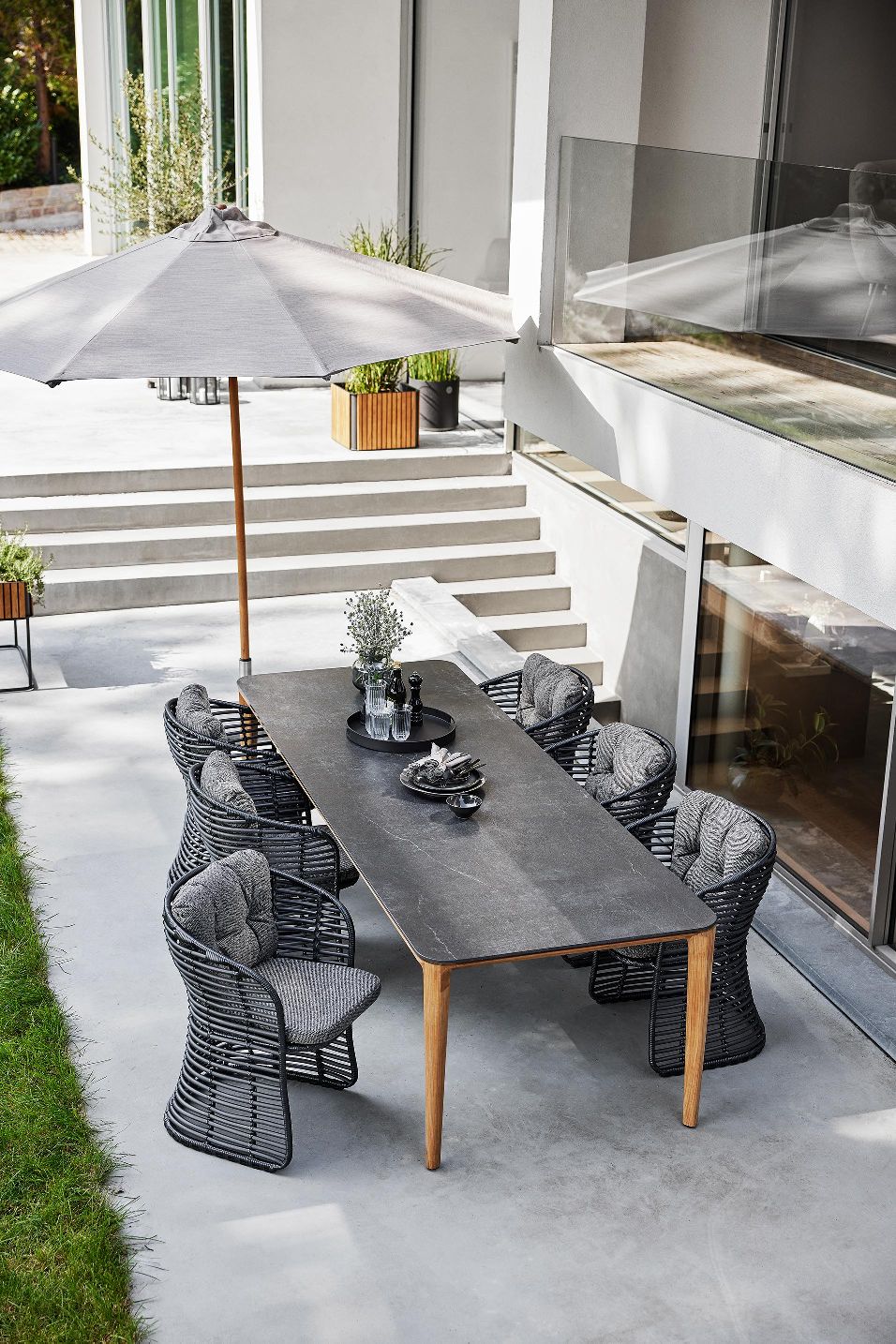 Aspect Table Rechthoekige eettafel voor buiten van Cane-Line