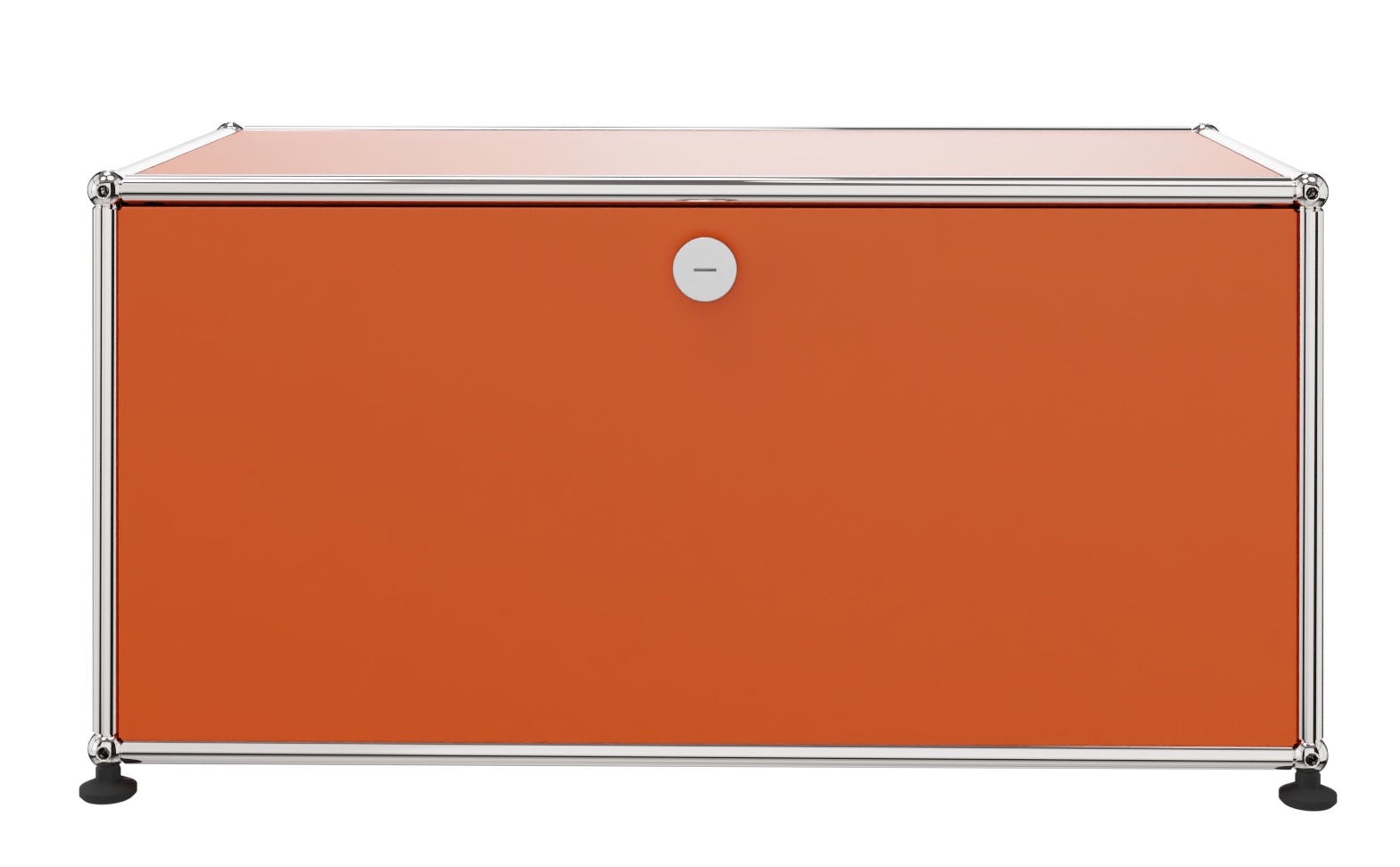 USM Haller laag kastje met een klep, oranje