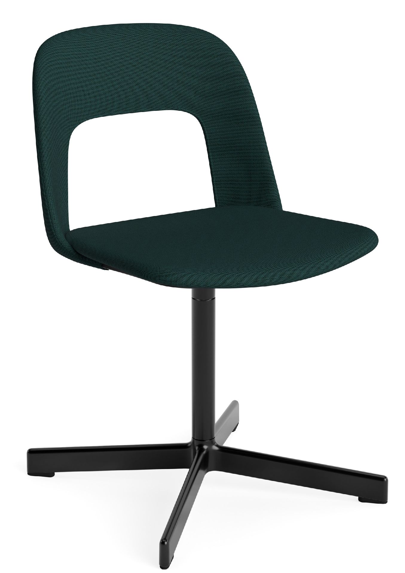 Layout Side Chair 134 stoel met vierpotig draaivoet van Hay