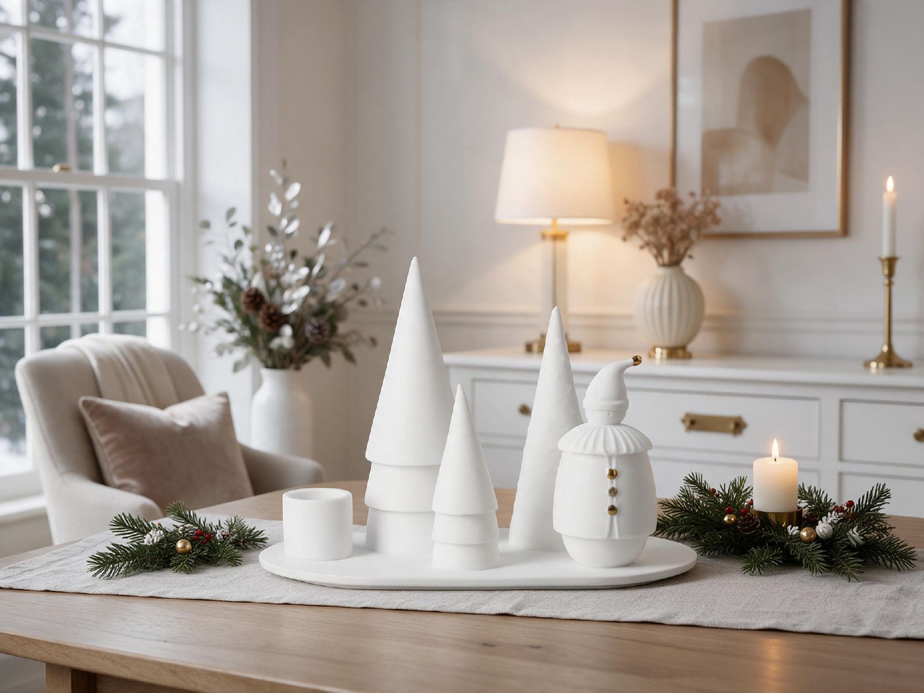 Kandelaar Kerstman met Räder