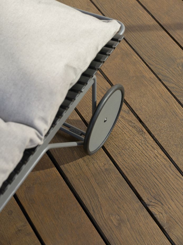 Click verstelbare chaise longue voor buiten Houe
