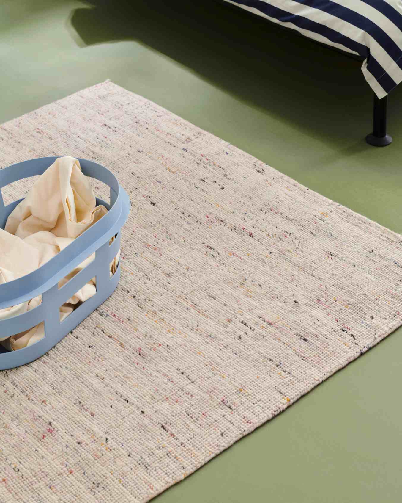 Waskorf S RECYCLED Hay Soft blauw