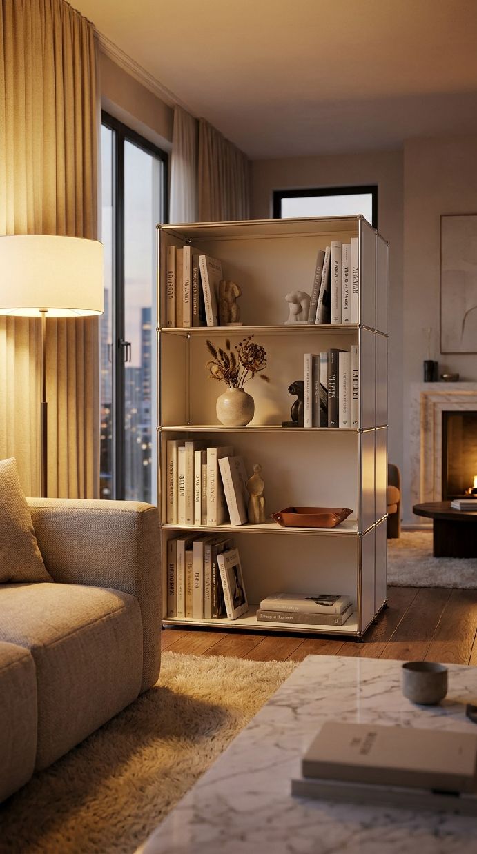 USM Haller open boekenkast H 144 cm