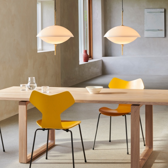 Clam hanglamp Fritz Hansen D 44 cm UNIEK EXEMPLAAR