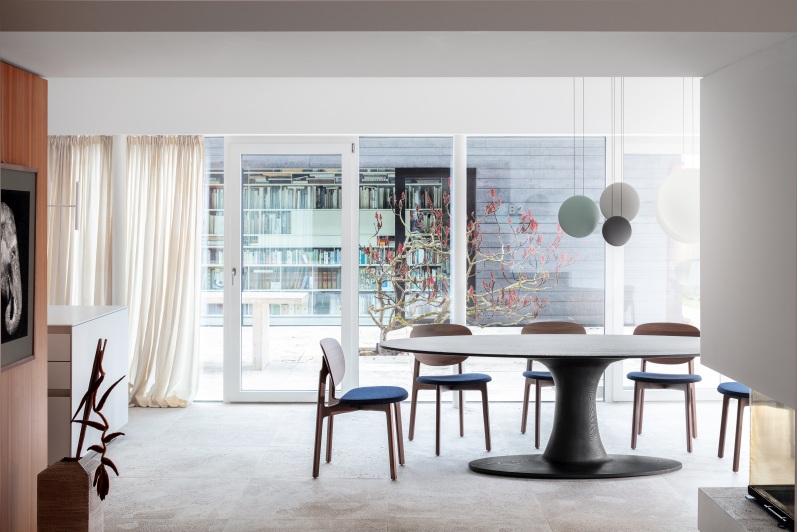 Draaitafel Oval L 300 - 330 cm Eettafel Zeitraum