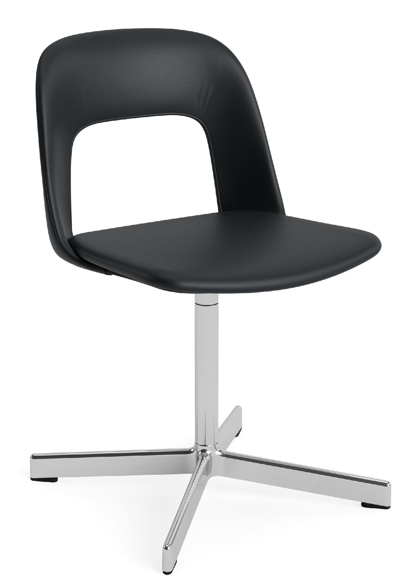 Layout Side Chair 134 stoel met vierpotig draaivoet van Hay