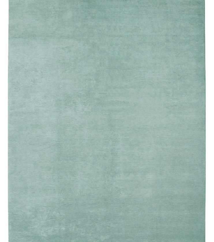 D-Range Teppich B-675 von Designercarpets, einfarbig hellblau, moderner Teppich für Wohnzimmer und Schlafzimmer.