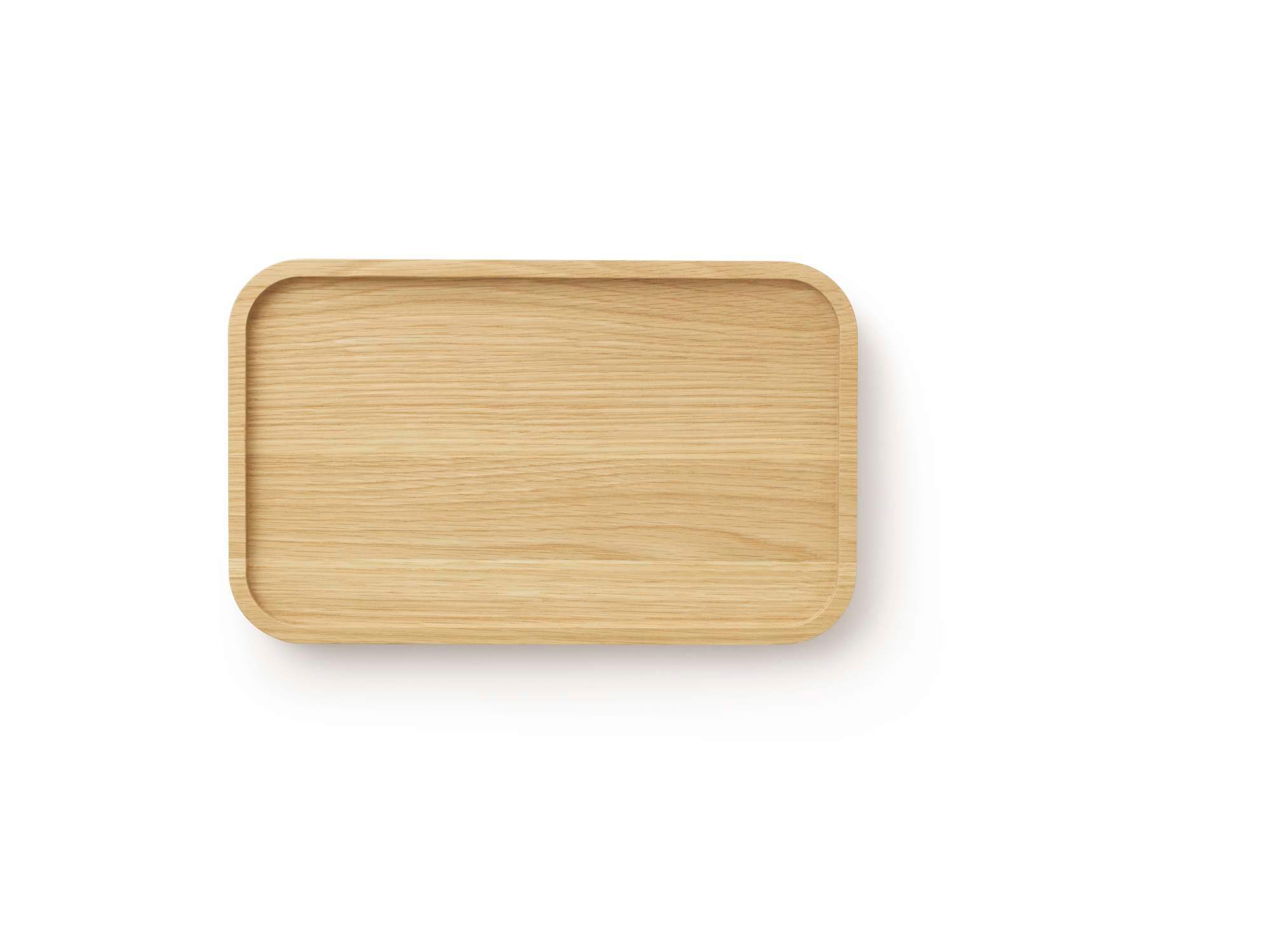 Astro Tray von Normann Copenhagen: Rechteckiges Holztablett aus Eiche, minimalistisches Design.
