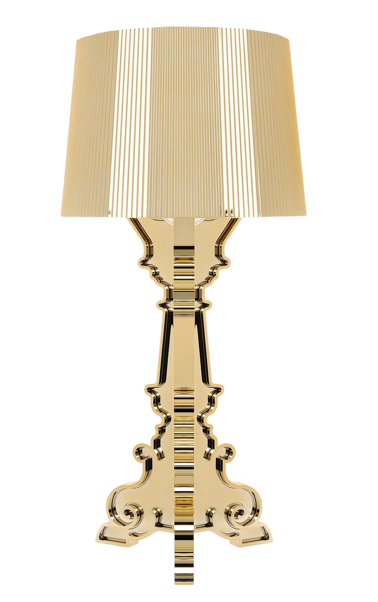 Bourgie tafellamp, goudkleurig metaal, Kartell