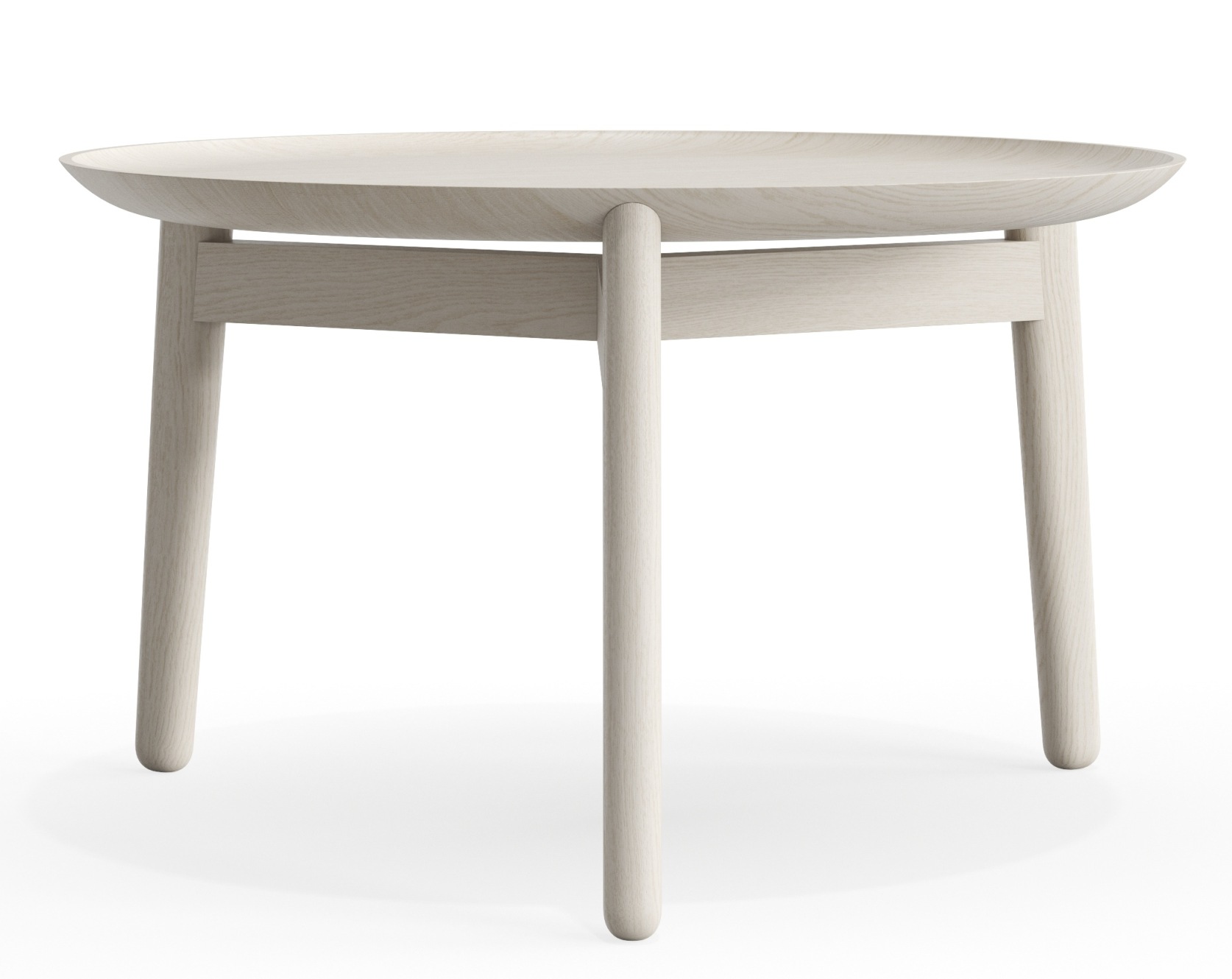 Plaisir 2 Beistelltisch von Zeitraum, H 32 cm, aus hellem Holz, modernes Design für Wohnzimmer.