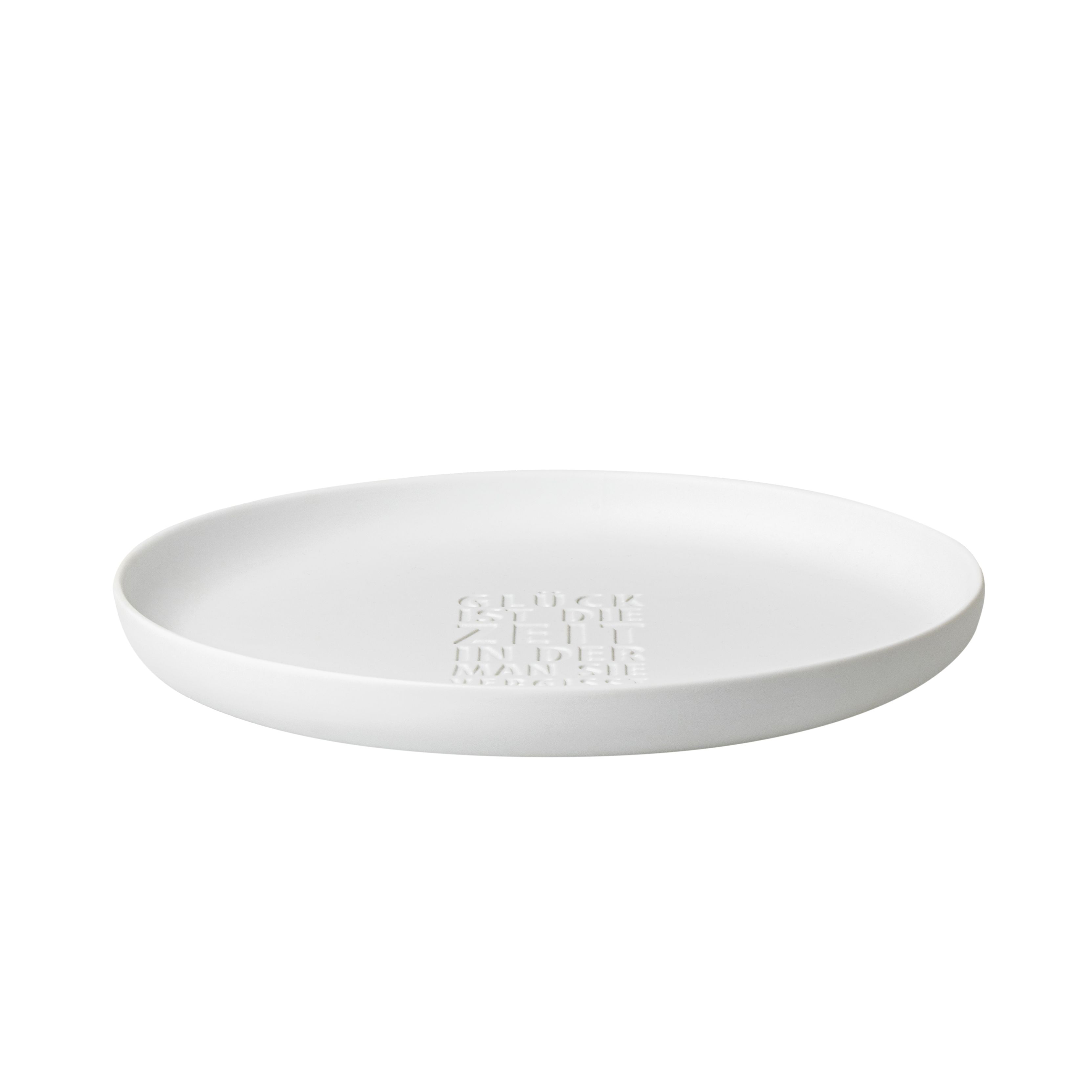 Weiße Glück Schale von Räder mit Prägung, moderne Deko Schale für Tisch und Küche.