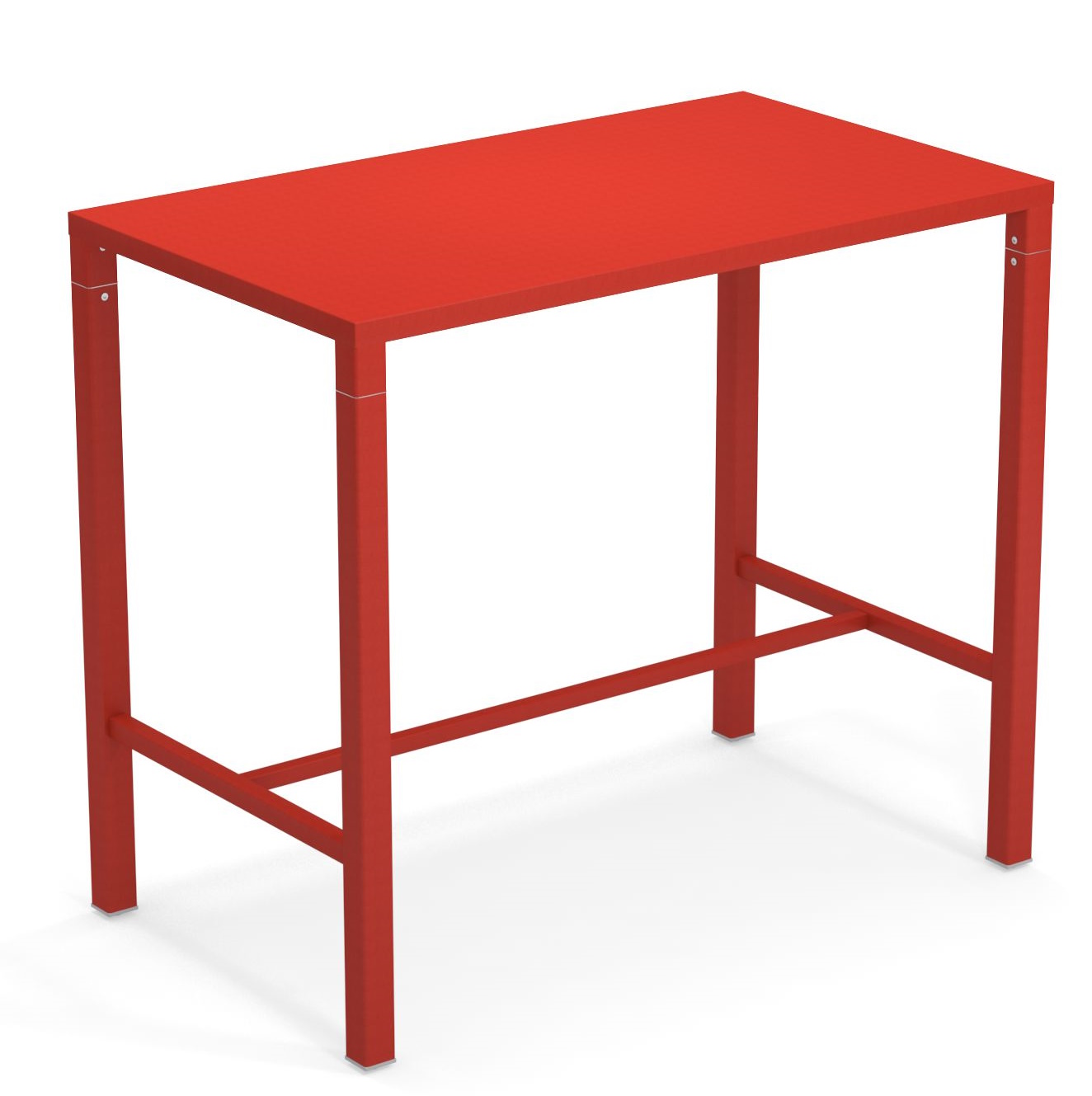 Roter Nova Hochtisch Outdoor von Emu, ideal für Garten, Terrasse und Gastronomie.