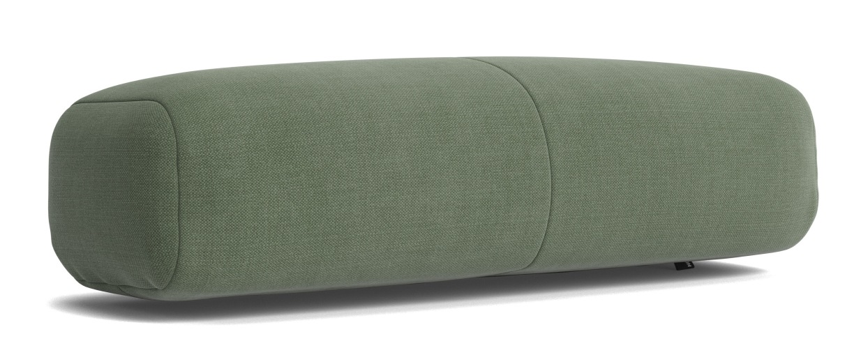 Nahaufnahme des Cushion Kissens für die Quilton Lift Daybed Liege von Hay in Olivgrün.