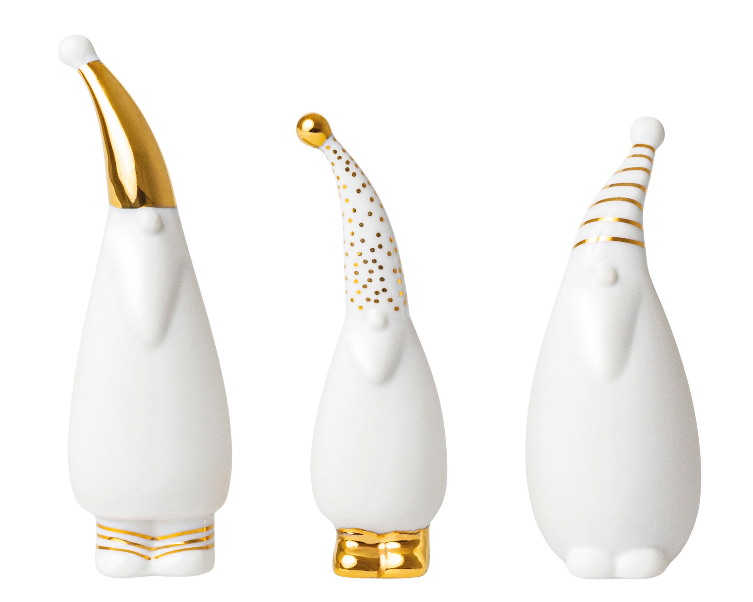 Set kerstmanfiguurtjes (3 stuks) met wielen
