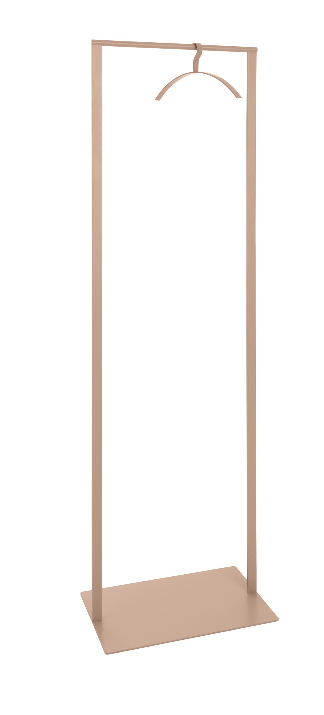 Schönbuch Slim Garderobenständer in Beige: Moderner Kleiderständer mit minimalistischem Design und integriertem Kleiderbügel.