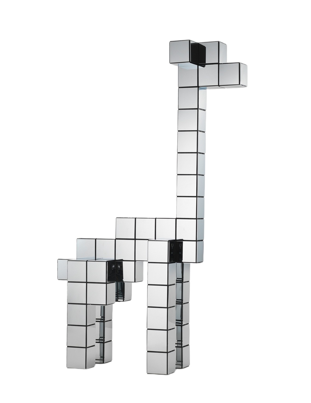 Panton Cubes Giraffe Chrome Sculptuur Vitra