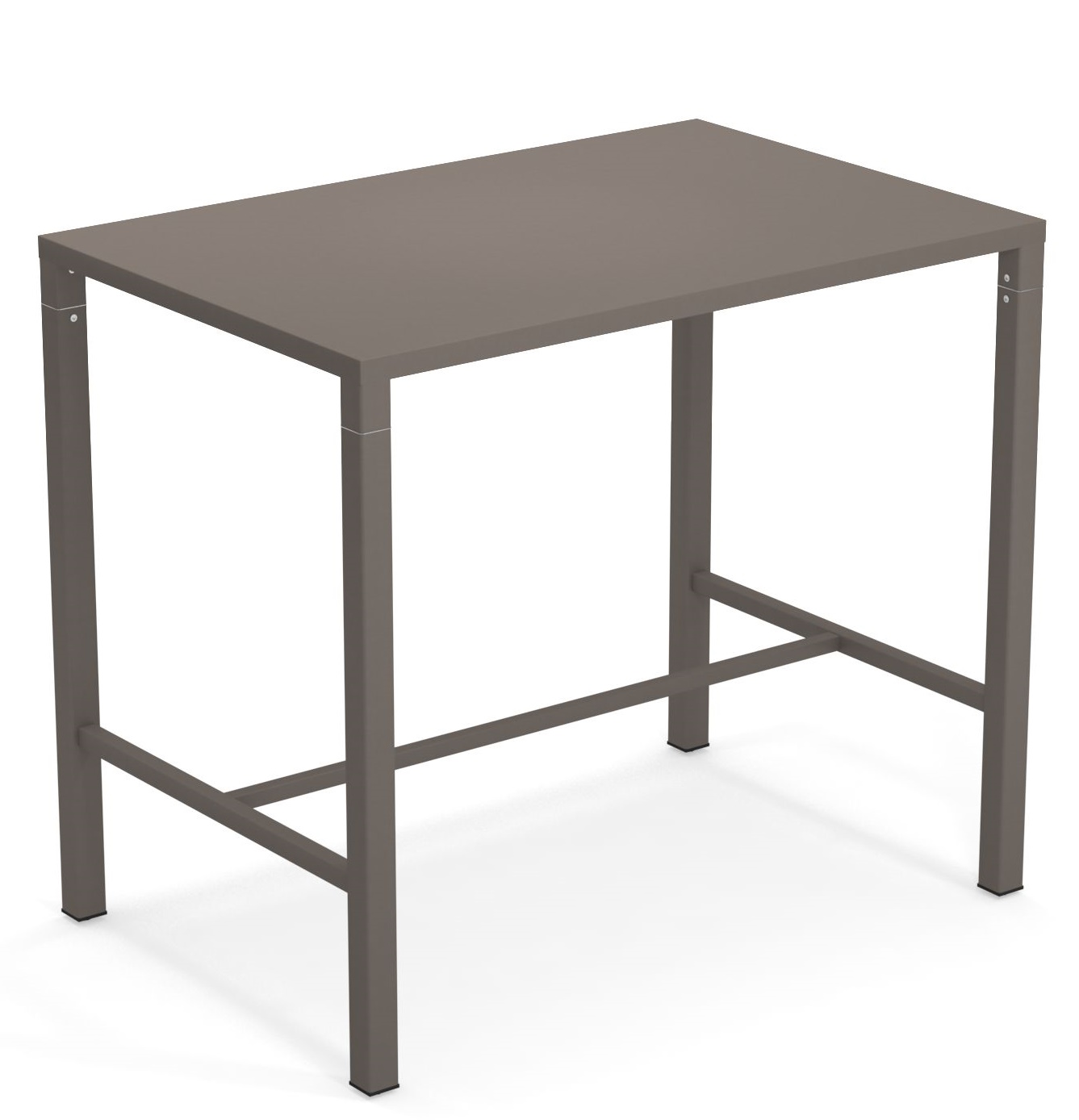Nova Hochtisch Outdoor von Emu, moderner Stehtisch für den Garten oder die Terrasse, braun.