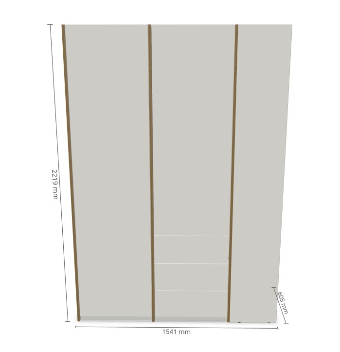 MODULAR PLUS-kastcombinatie met aanbouwrek rechts en 3 laden van Müller Möbelwerkstätten