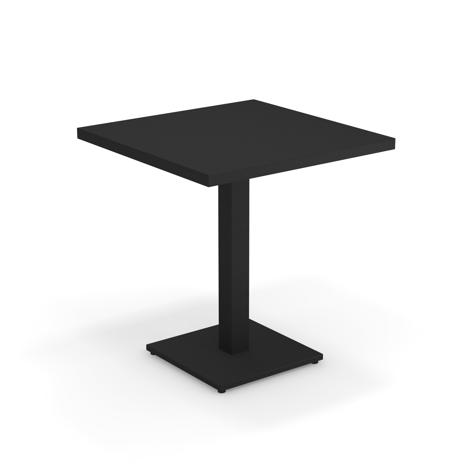 Schwarzer, rechteckiger Emu Tisch für den Außenbereich, ideal für Garten und Terrasse.