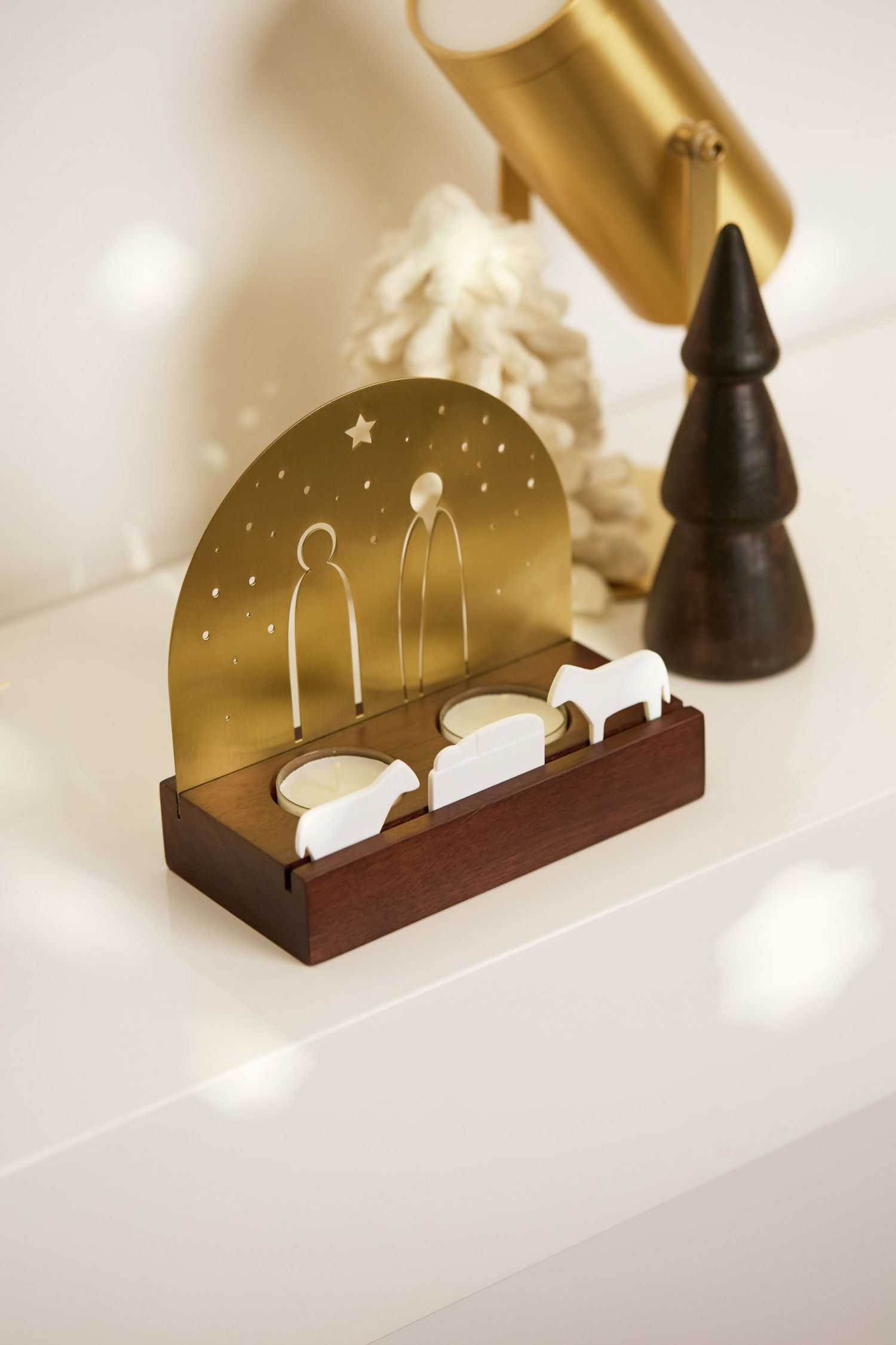 Licht object Kerststal Wielen