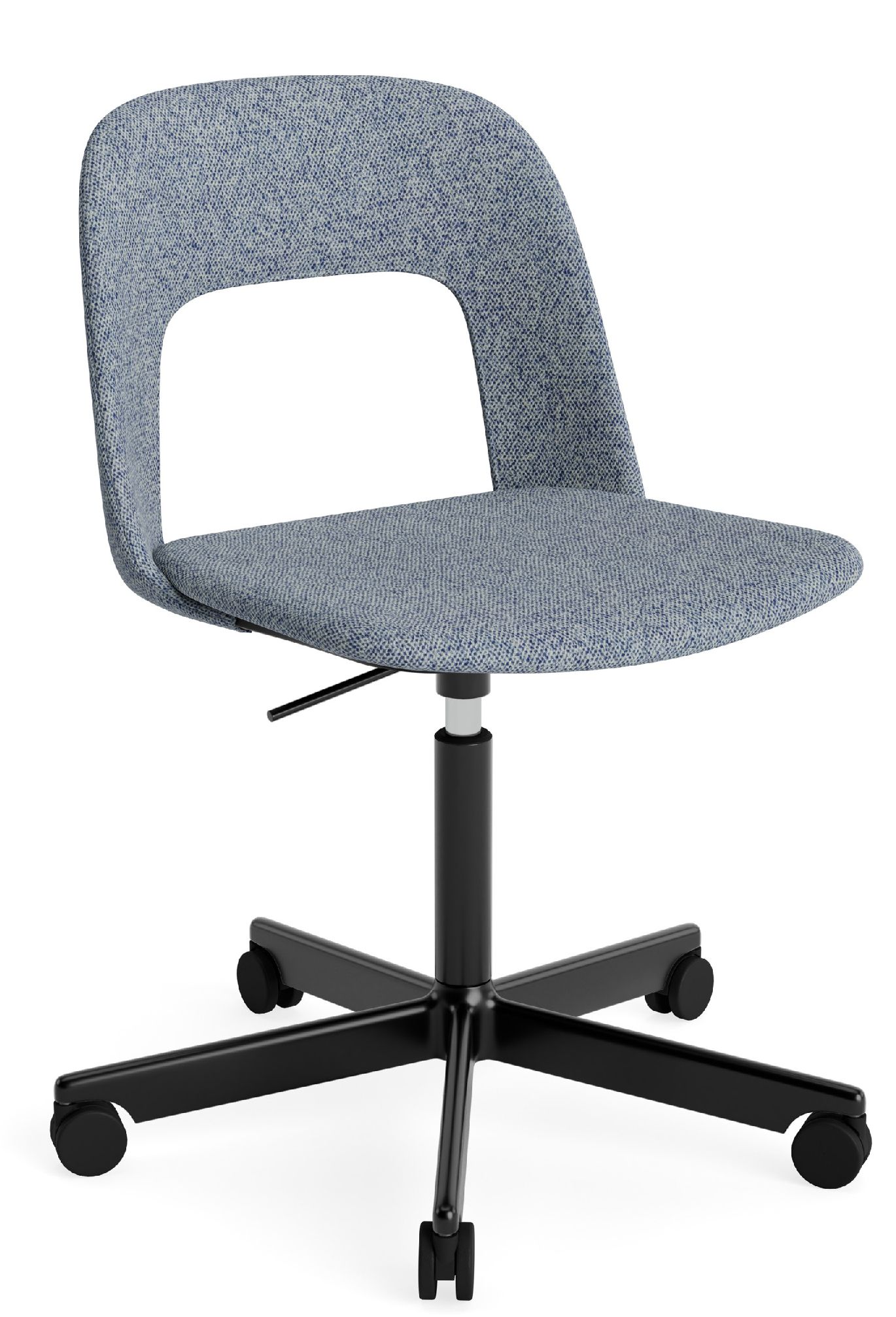 Layout Side Chair 144 stoel met vijfsterrenvoet van Hay