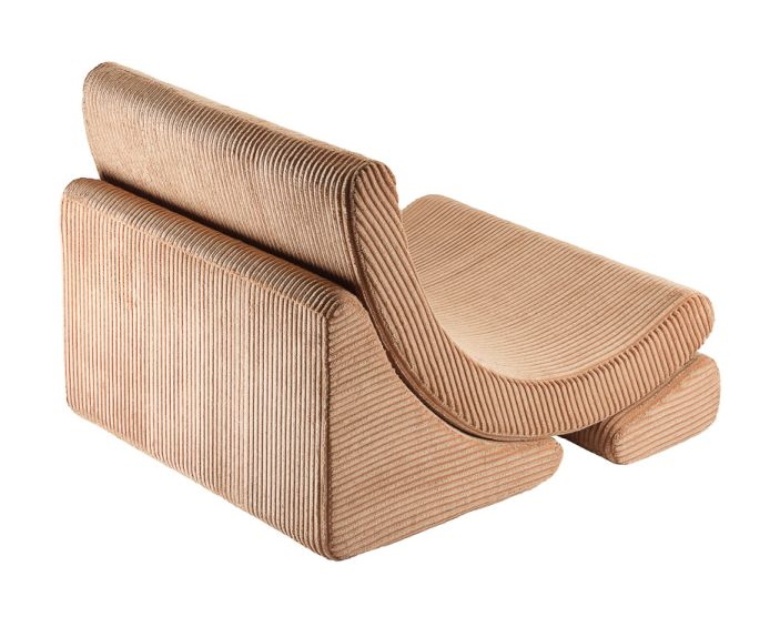 Mond kinderfauteuil van breedcorduroy van Wigiwama