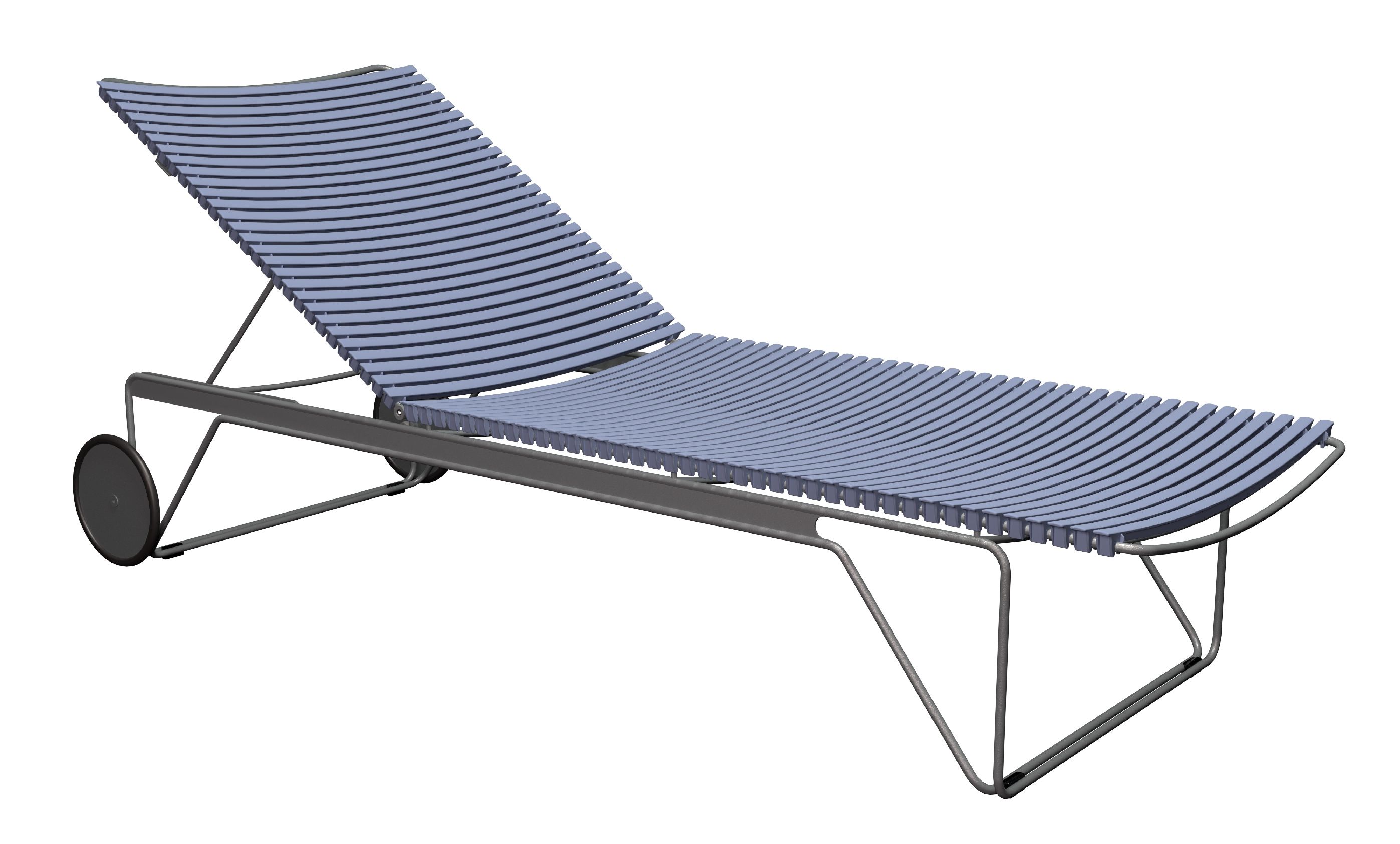 Click verstelbare chaise longue voor buiten Houe