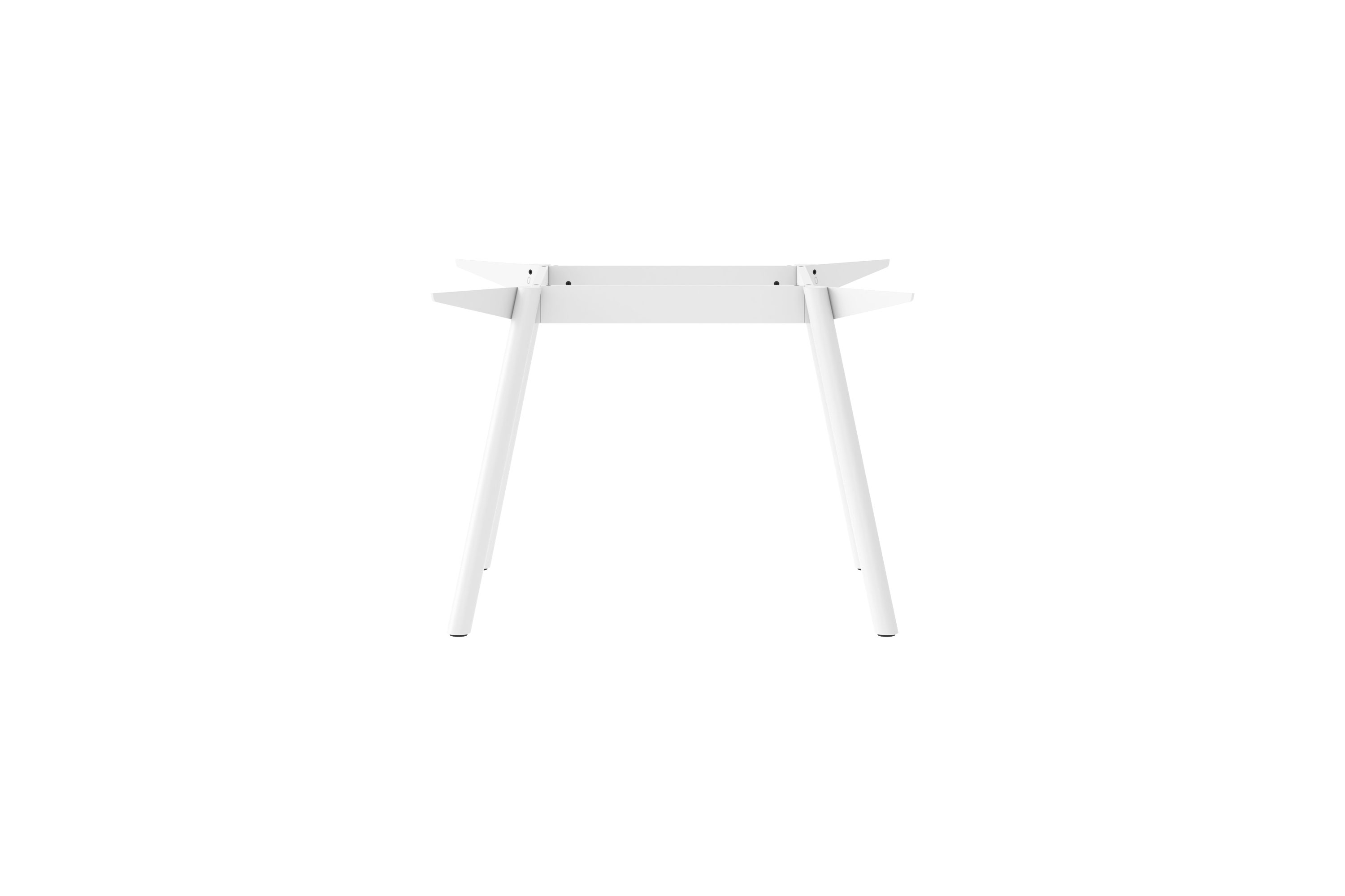 Weißes Masa Tischgestell aus Stahl von New Tendency, minimalistisches Design für Esstische und Schreibtische.