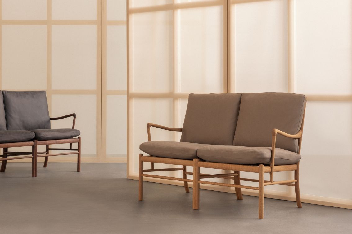 OW149-2 Colonial tweezitsbank van Carl Hansen & Søn