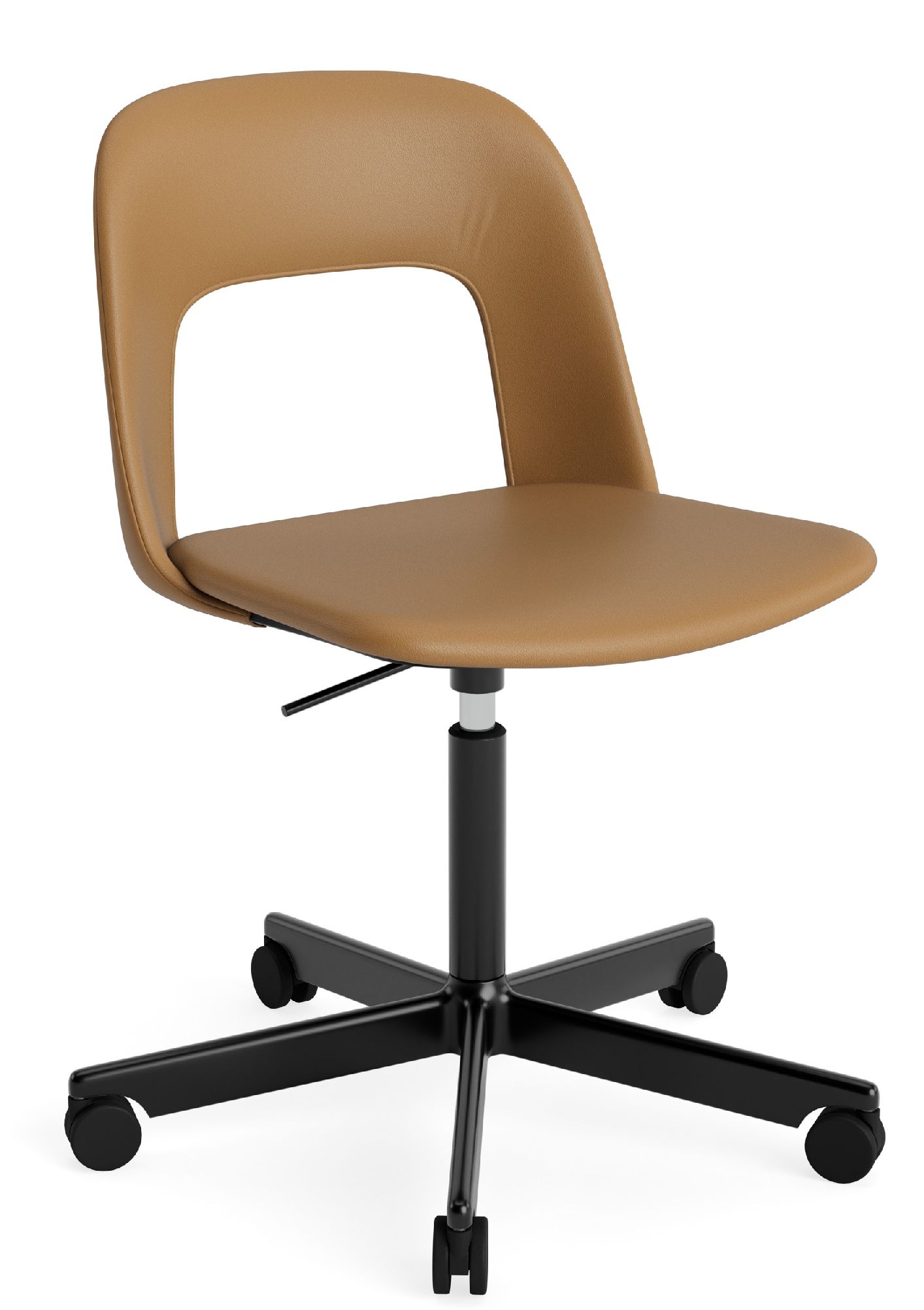 Layout Side Chair 144 stoel met vijfsterrenvoet van Hay