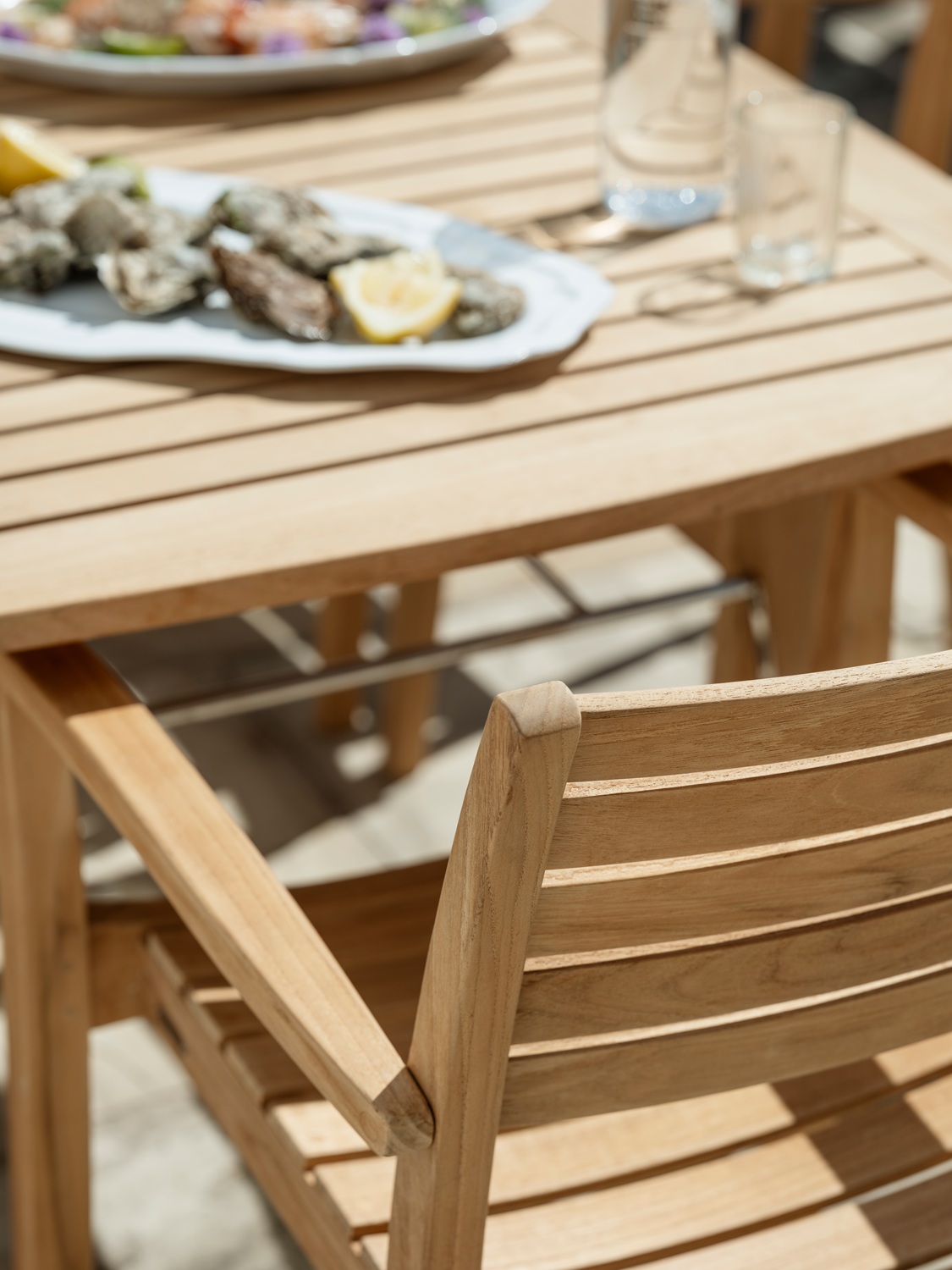 Ballare-tafel voor 4 personen, voor buiten, Skagerak by Fritz Hansen