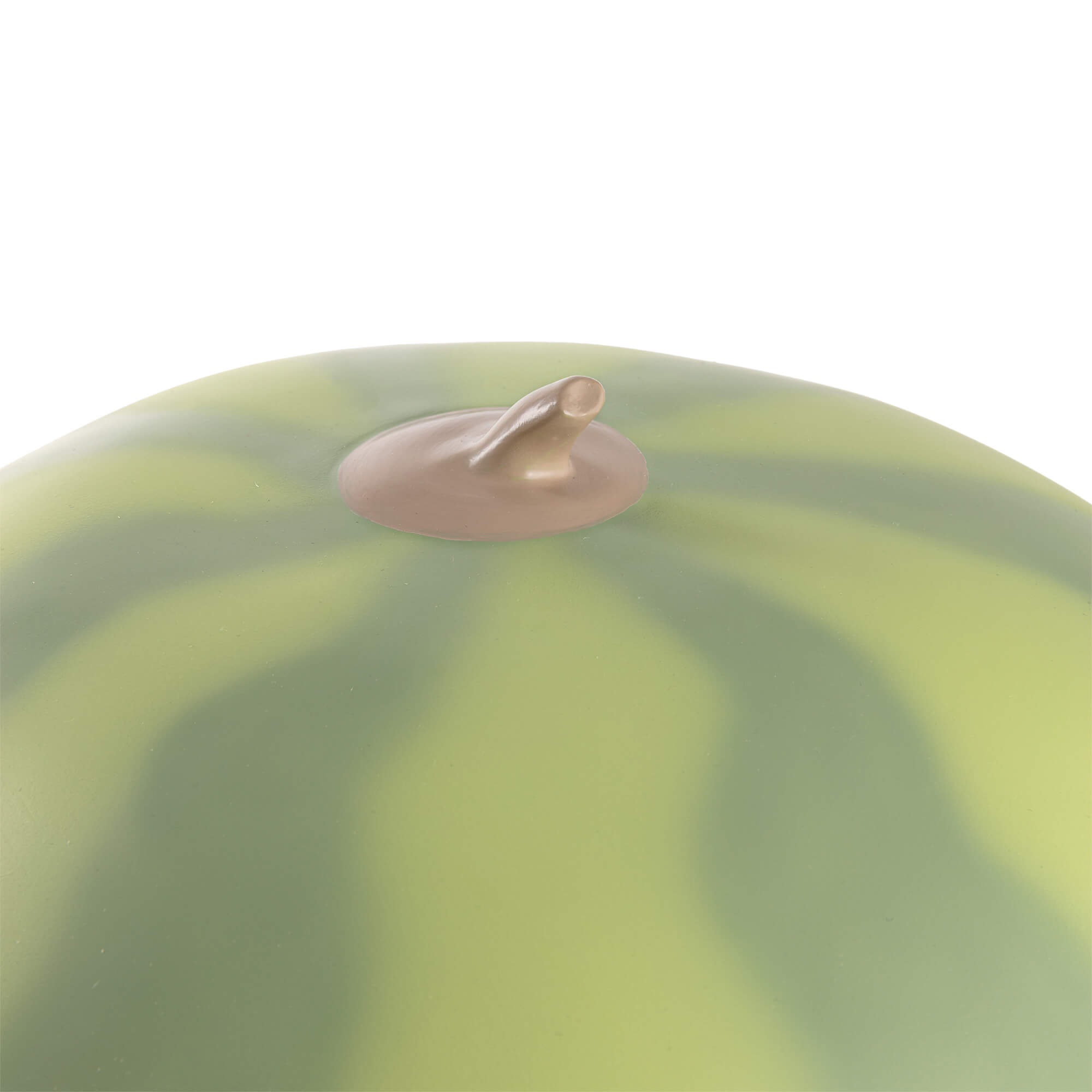 Detailaufnahme der Seletti Vitamin Table Lampe in Form einer Wassermelone, moderne Tischleuchte.