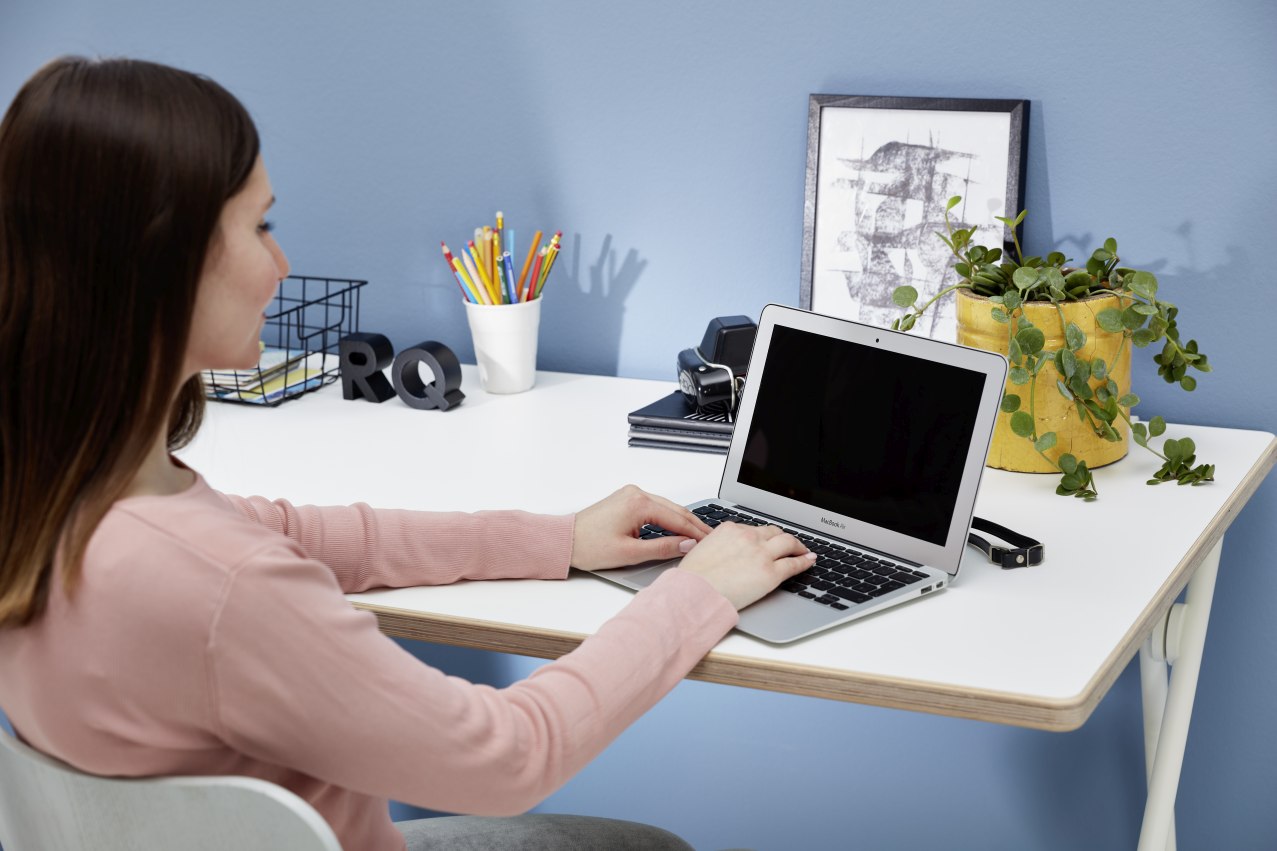 Plato opklapbaar secretaire / bureau van Müller Möbelwerkstätten