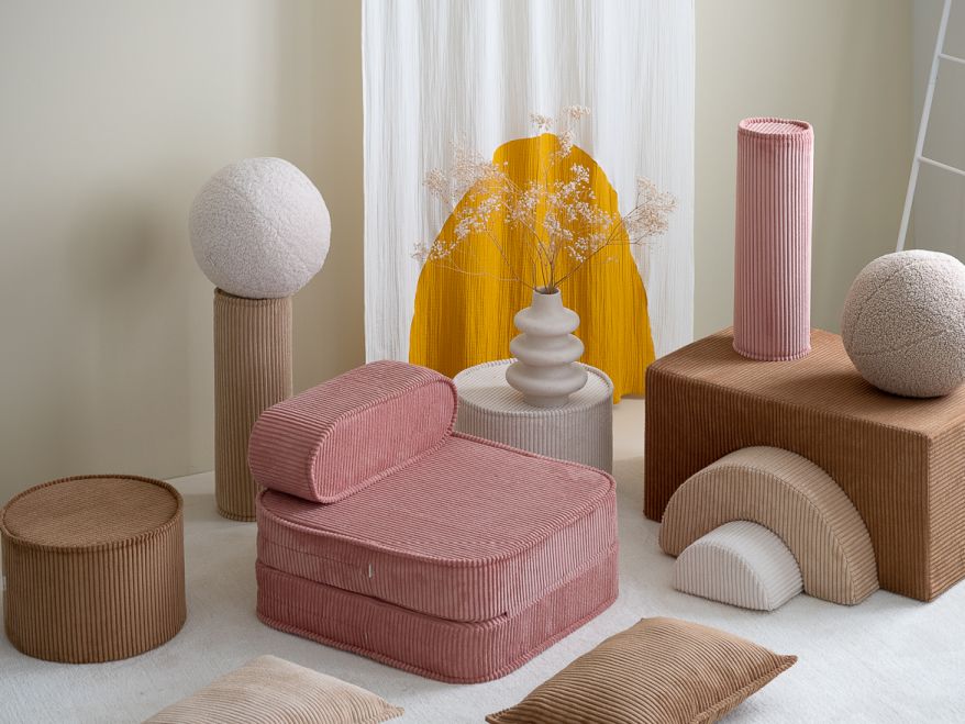 Wigiwama Pink Mousse kinderklapstoel