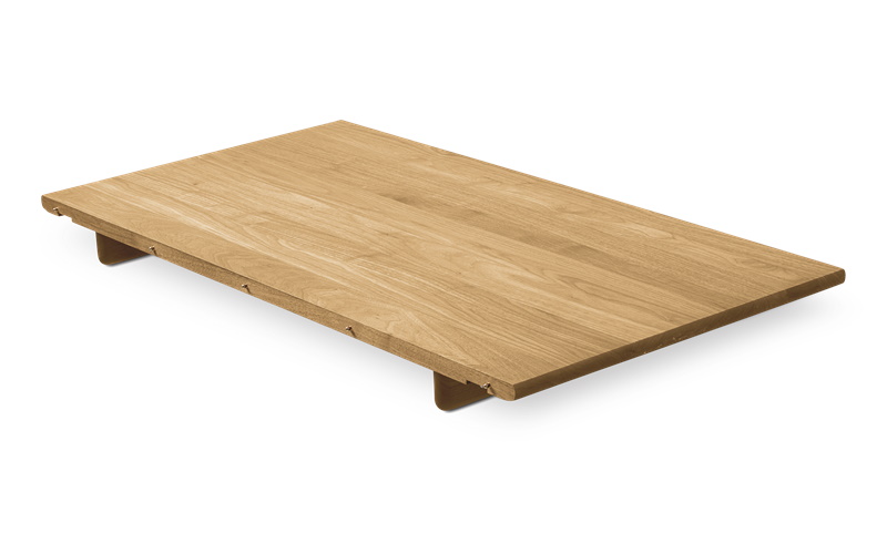 CH338I / CH339 Inlegplaat voor ovale uitschuifbare eettafel, gelakt eikenhout, Carl Hansen & Søn