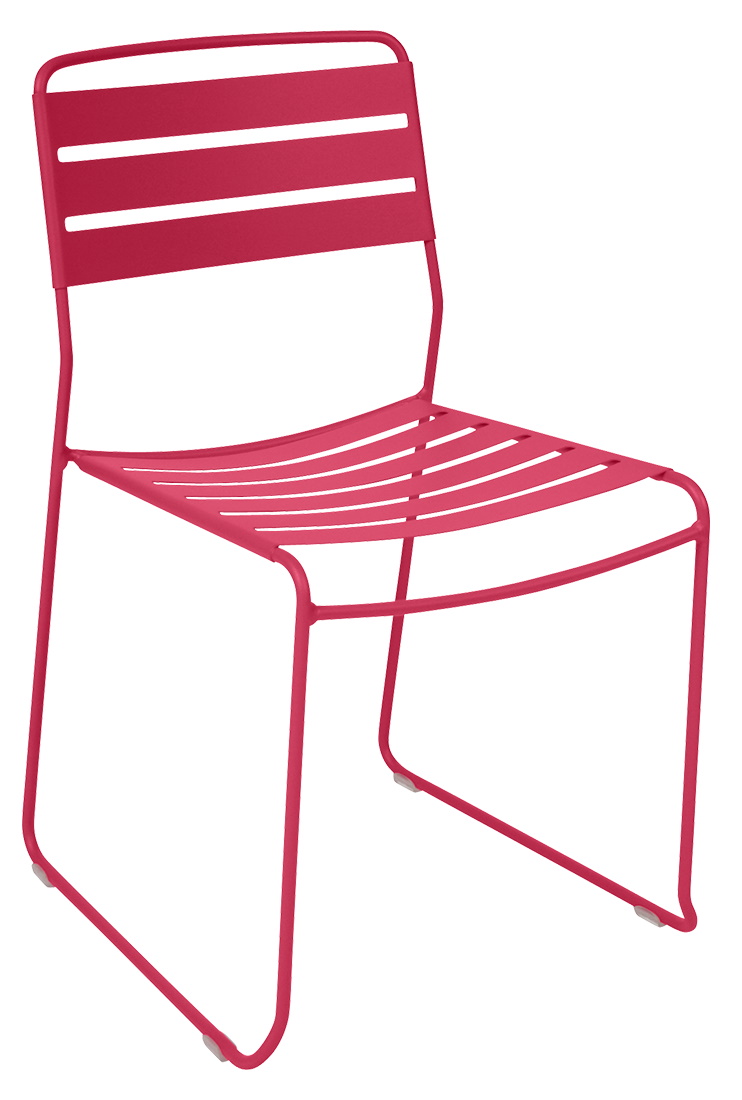 Pinkfarbener Surprising Chair Stuhl von Fermob für den Außenbereich, Stahl, modernes Design.