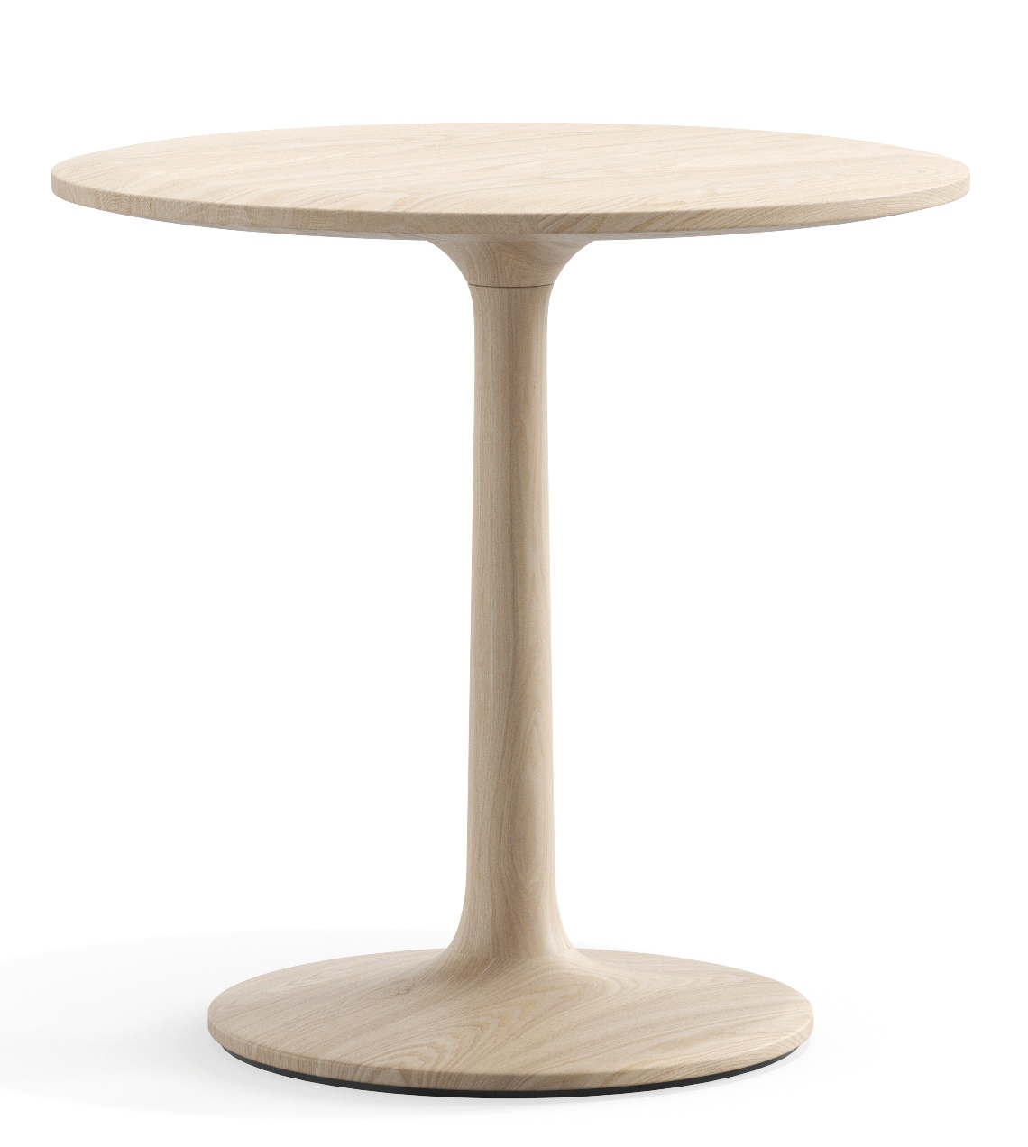 Turntable Couch Beistelltisch Zeitraum: Runder, heller Holz Beistelltisch für Sofa oder Sessel.