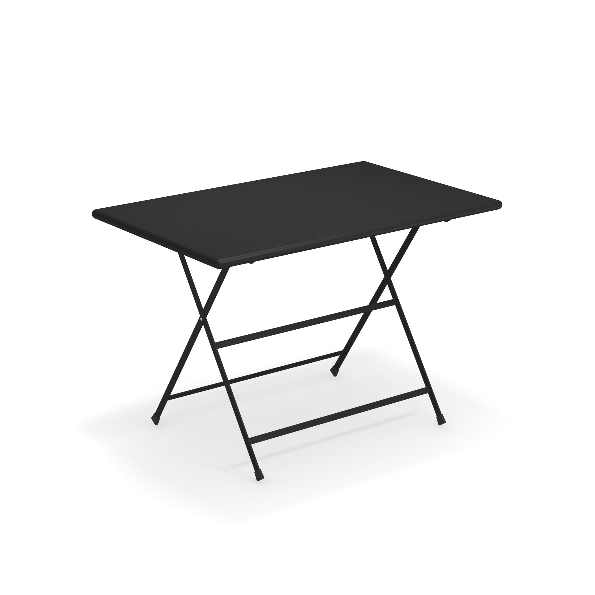 Schwarzer Arc en Ciel Klapptisch 110 cm von emu, ideal für Garten, Balkon und Terrasse.