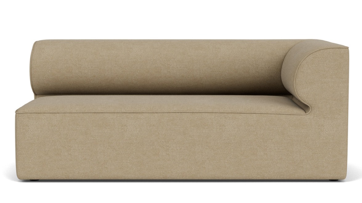 Beige Eave Modular Sofa Ecke von Audo Copenhagen, modernes Ecksofa für Wohnzimmer und Loungemöbel.