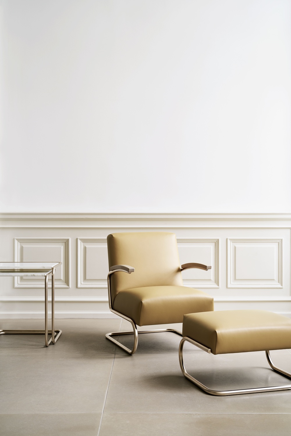 JS. Thonet by Jil Sander S 411 H / S411 H Ottoman Nordic Thonet