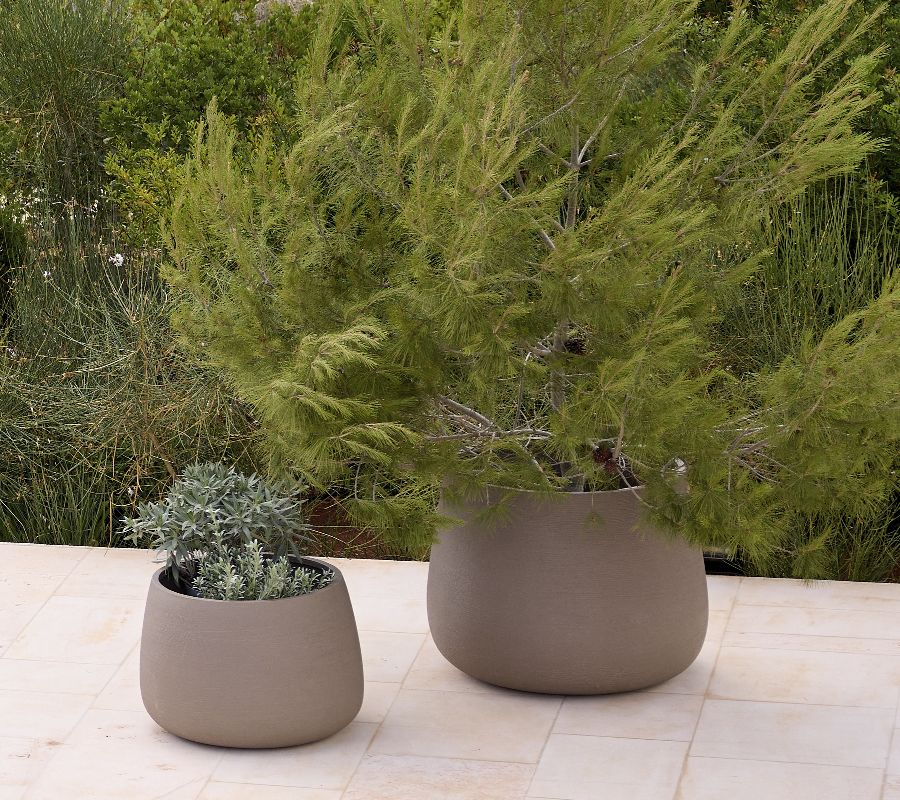 Soil ronde plantenbak, groot, Cane-Line