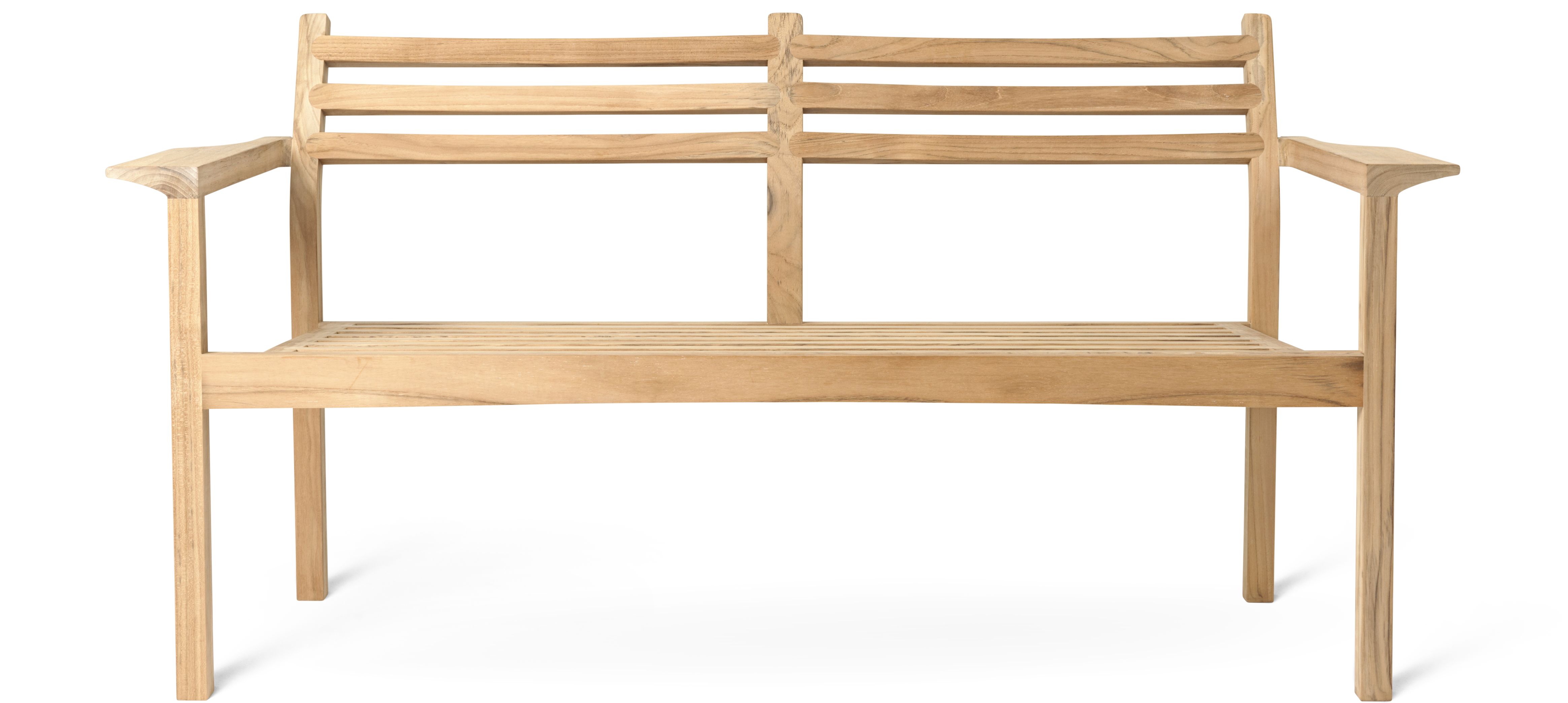 AH701 Teak Lounge Sofa von Carl Hansen & Søn für den Außenbereich, Frontansicht.