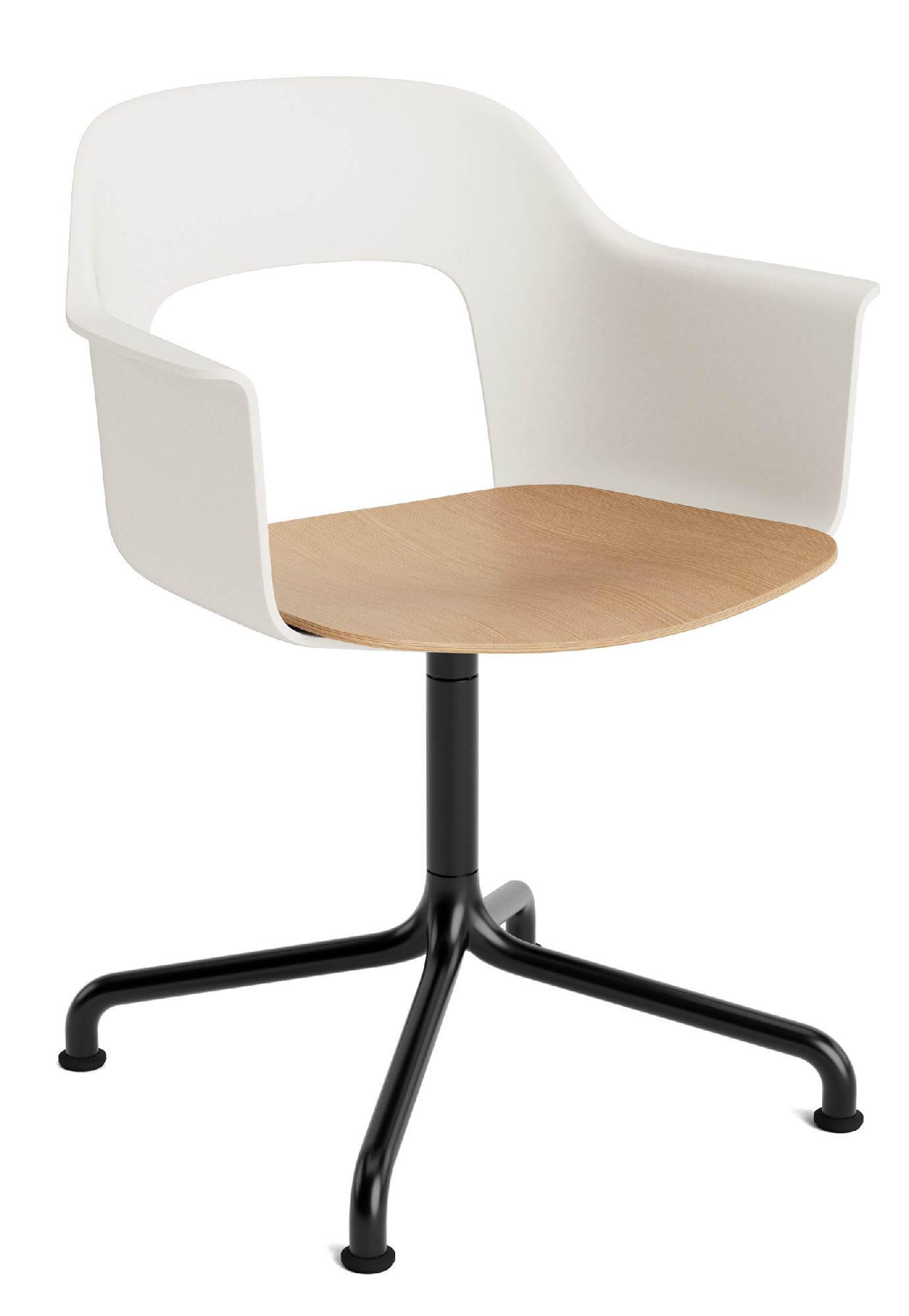 Layout Armchair 252 Fauteuil met 4-sterrenvoet, draaivoet met gebogen kruis Hay