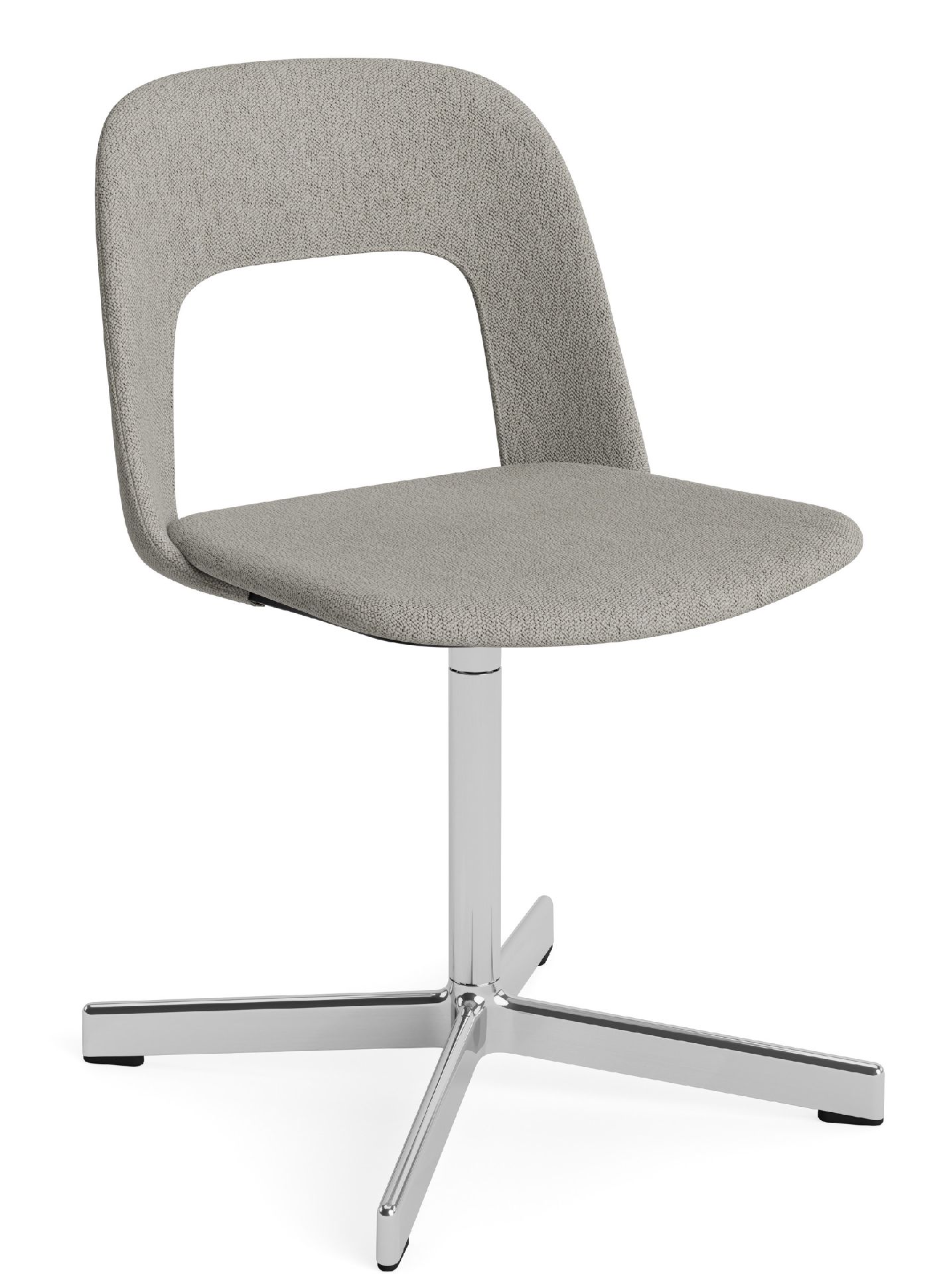 Layout Side Chair 134 stoel met vierpotig draaivoet van Hay