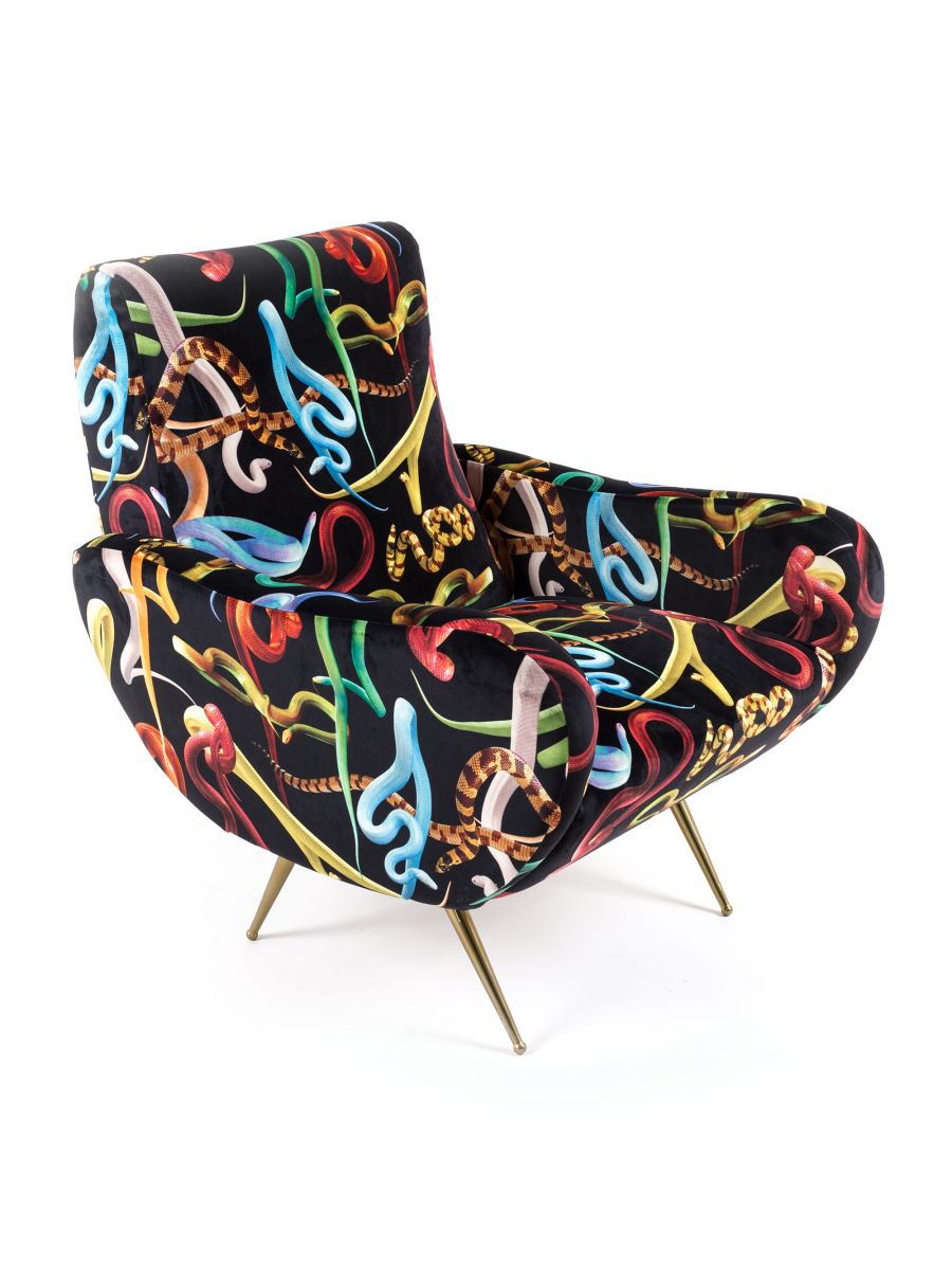 Toiletpapierfauteuil Snakes van Seletti