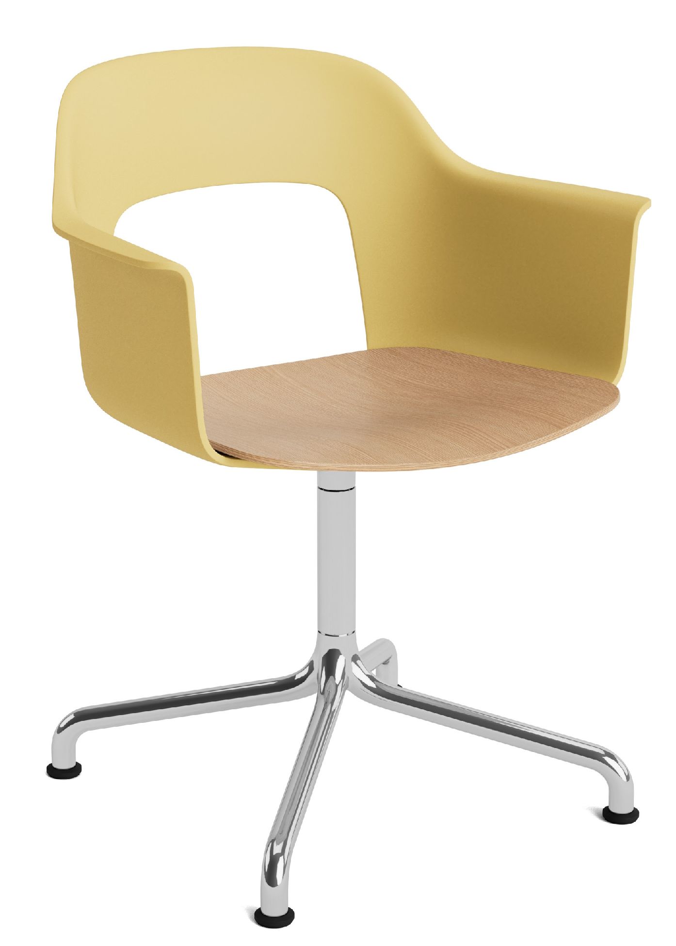 Layout Armchair 252 Fauteuil met 4-sterrenvoet, draaivoet met gebogen kruis Hay