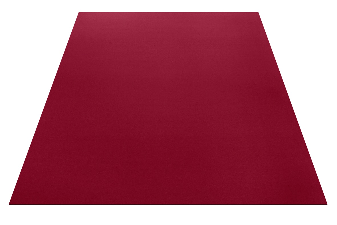 Rechteckiger, bordeauxroter Teppich von Hey-Sign aus hochwertigem Wollfilz, ideal für Wohnzimmer und Schlafzimmer.