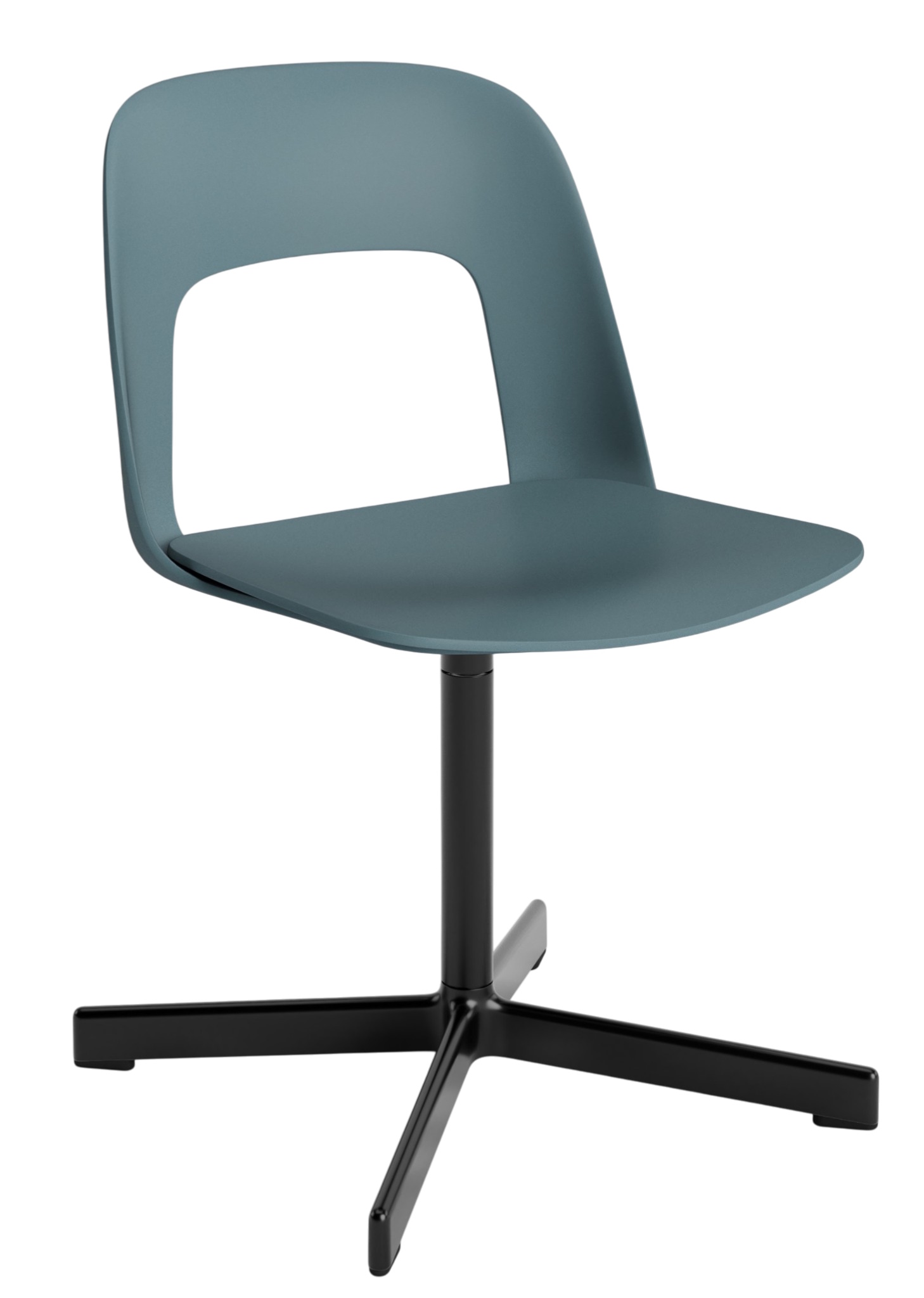 Layout Side Chair 131 stoel met vierpotig draaivoet van Hay